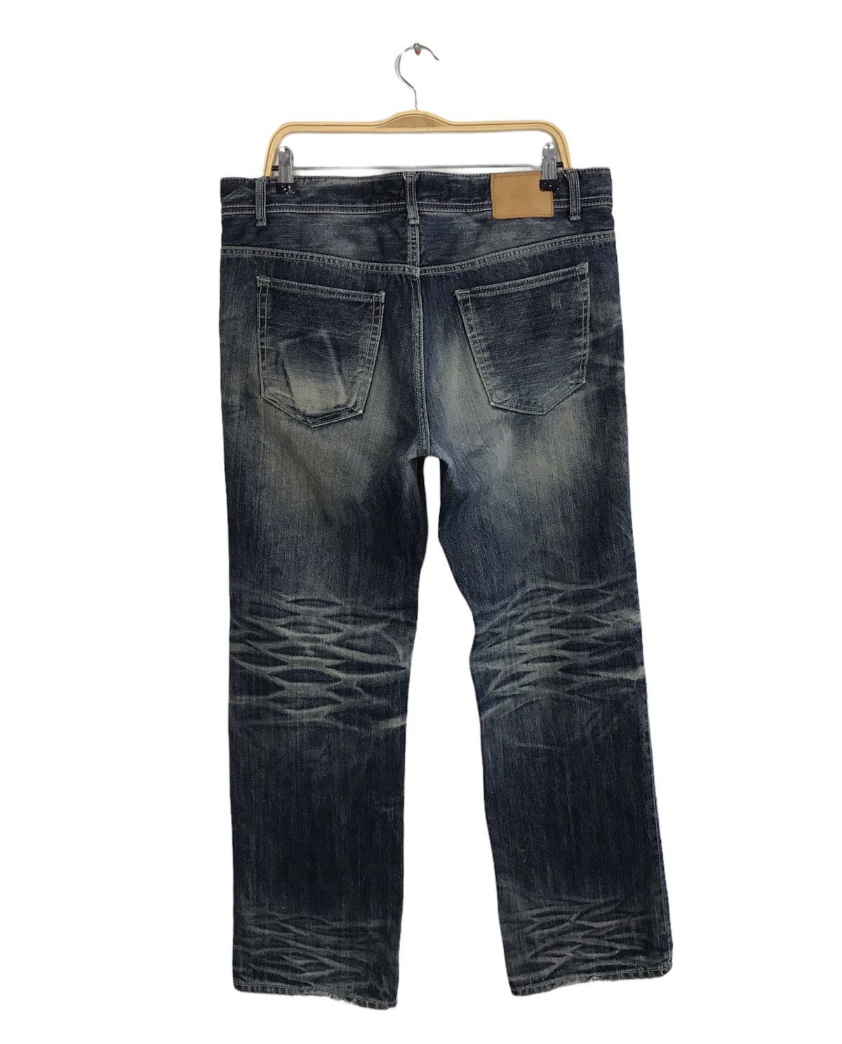 Japanese Brand × Vintage Vintage Rubber Soul Distressed Denim Jeans Style Size US 37 - 2 Thumbnail