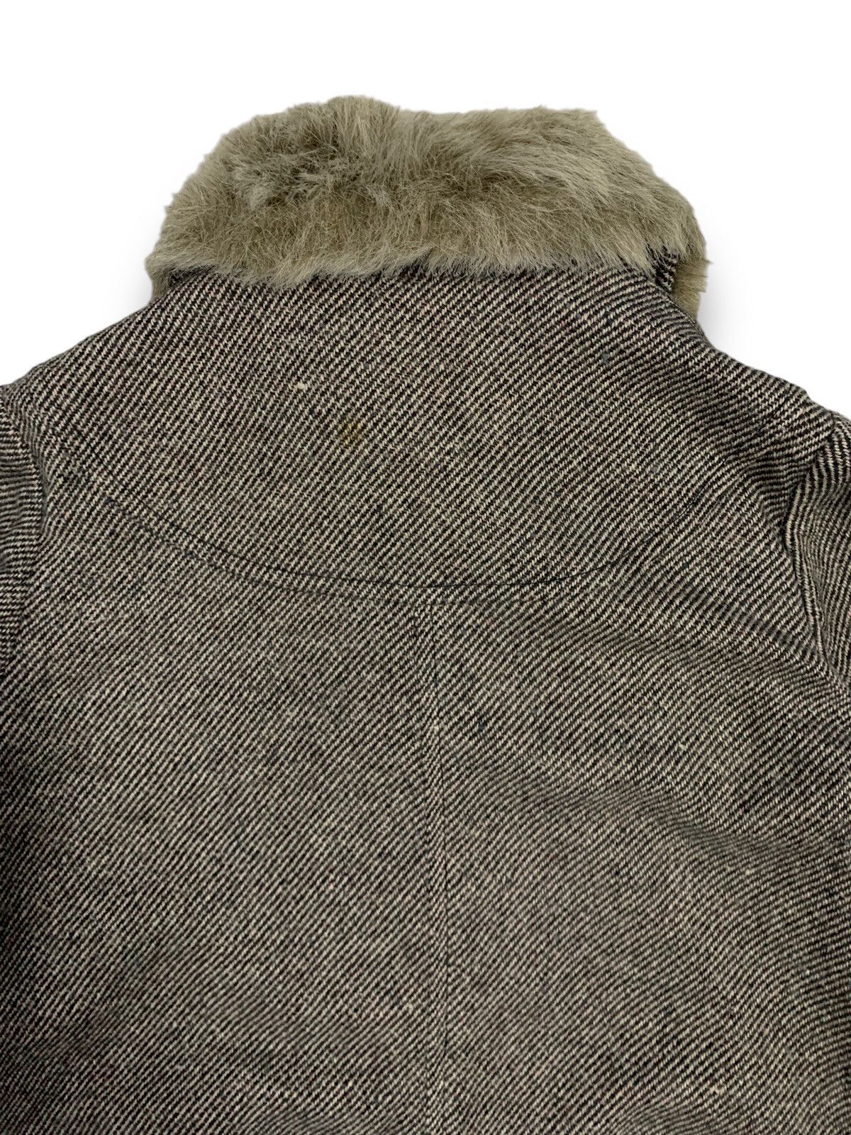 Michel Klein Vintage Michell Klein Paris Wool Blend Faux Fur Collar Coat Size M / US 6-8 / IT 42-44 - 12 Thumbnail