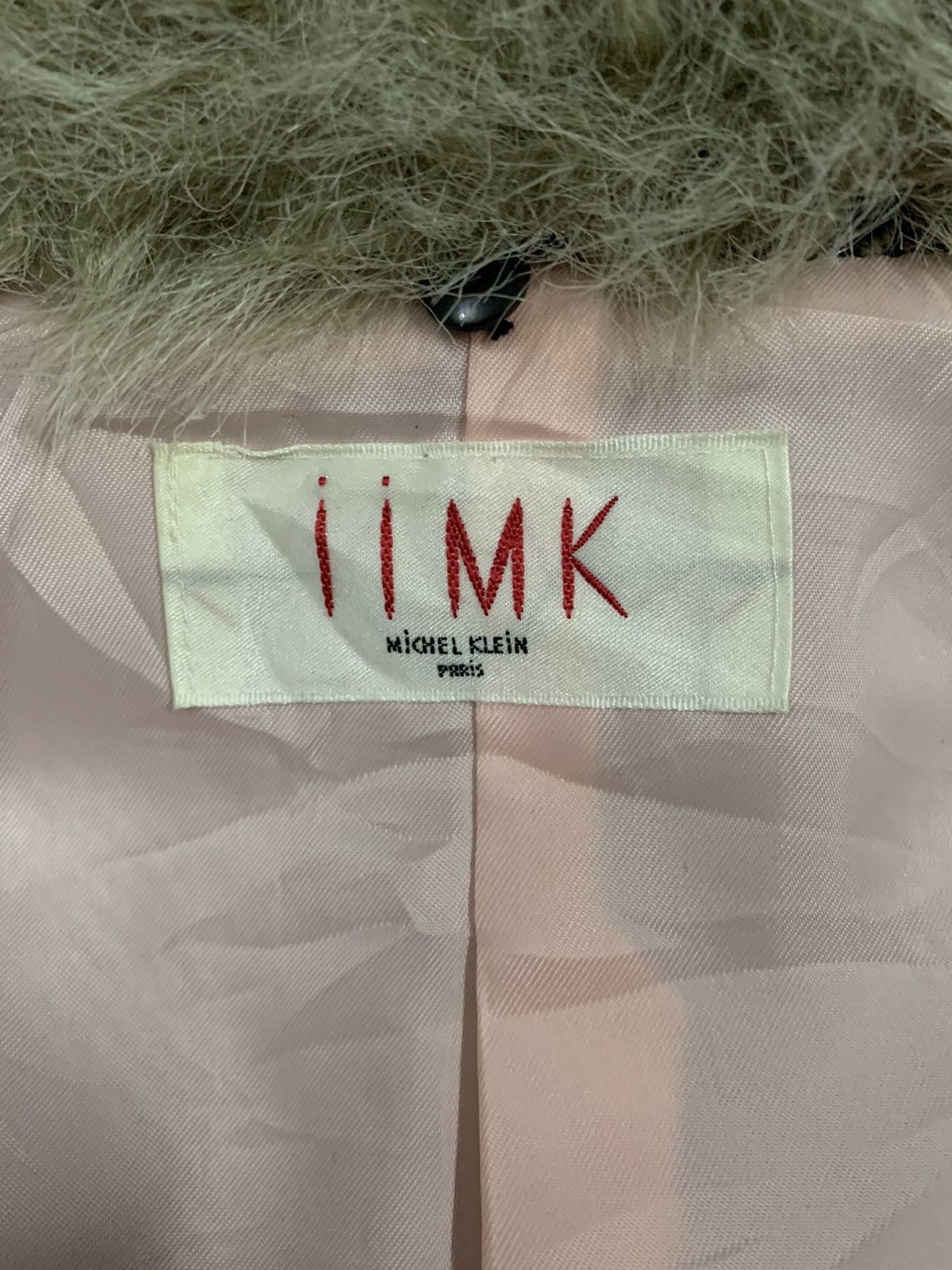 Michel Klein Vintage Michell Klein Paris Wool Blend Faux Fur Collar Coat Size M / US 6-8 / IT 42-44 - 14 Thumbnail