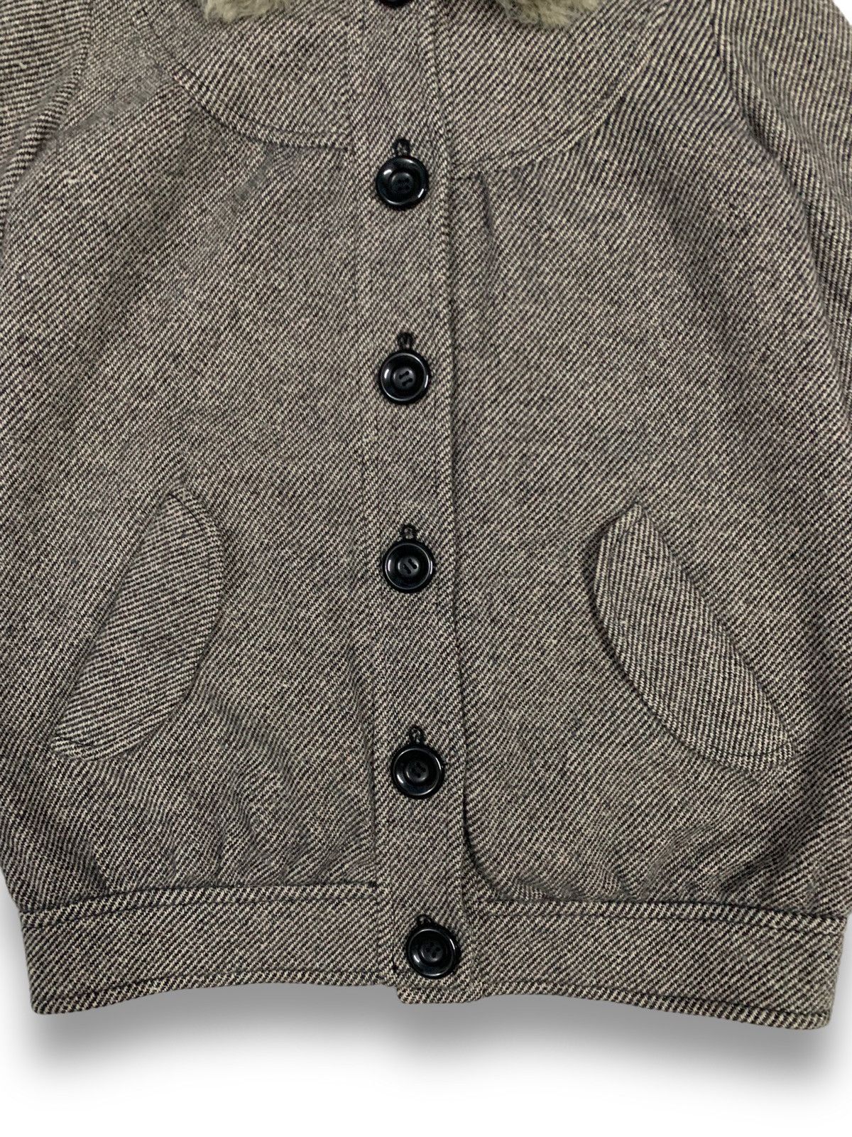 Michel Klein Vintage Michell Klein Paris Wool Blend Faux Fur Collar Coat Size M / US 6-8 / IT 42-44 - 8 Thumbnail