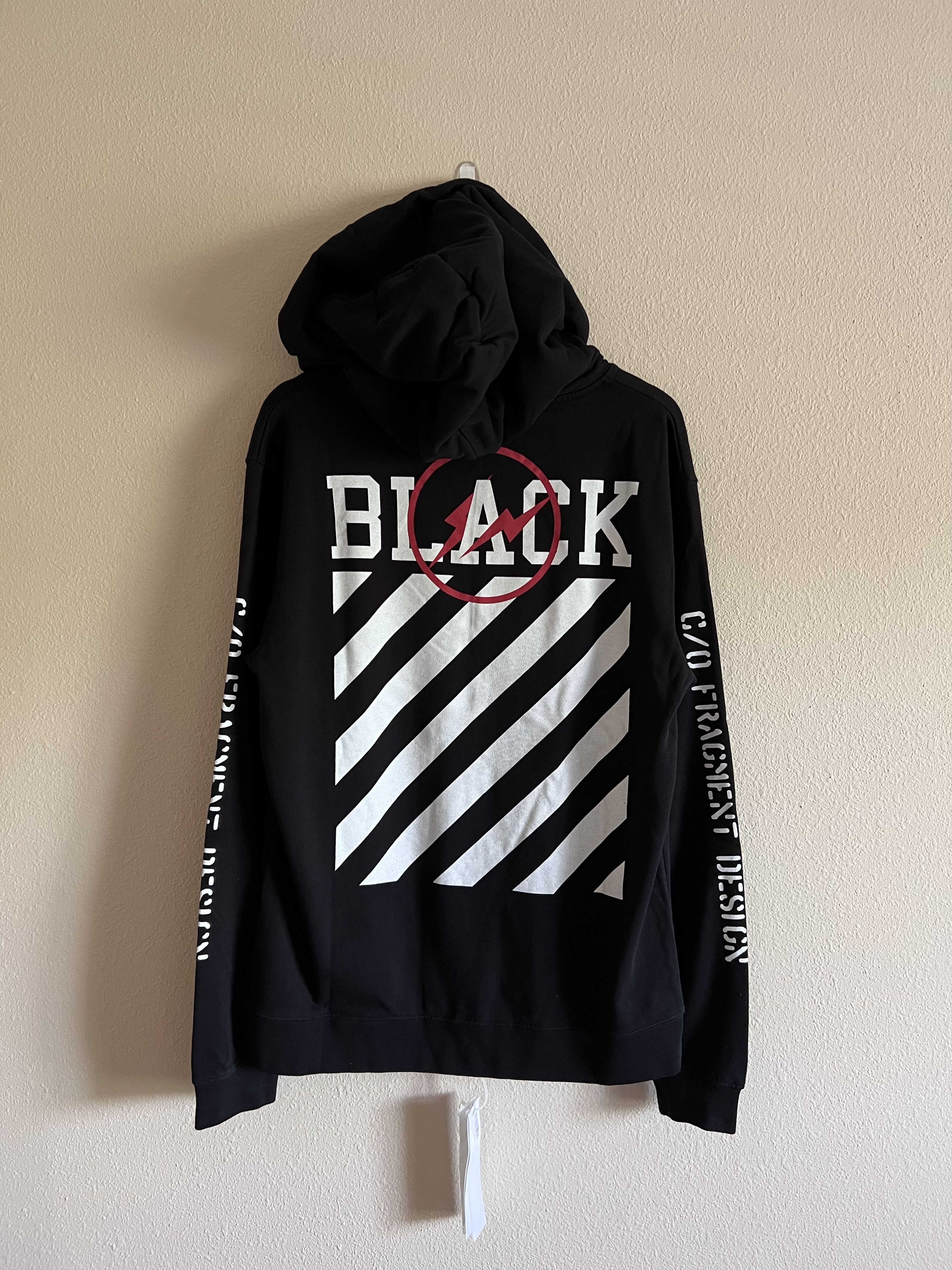 Off white fragment hoodie hotsell