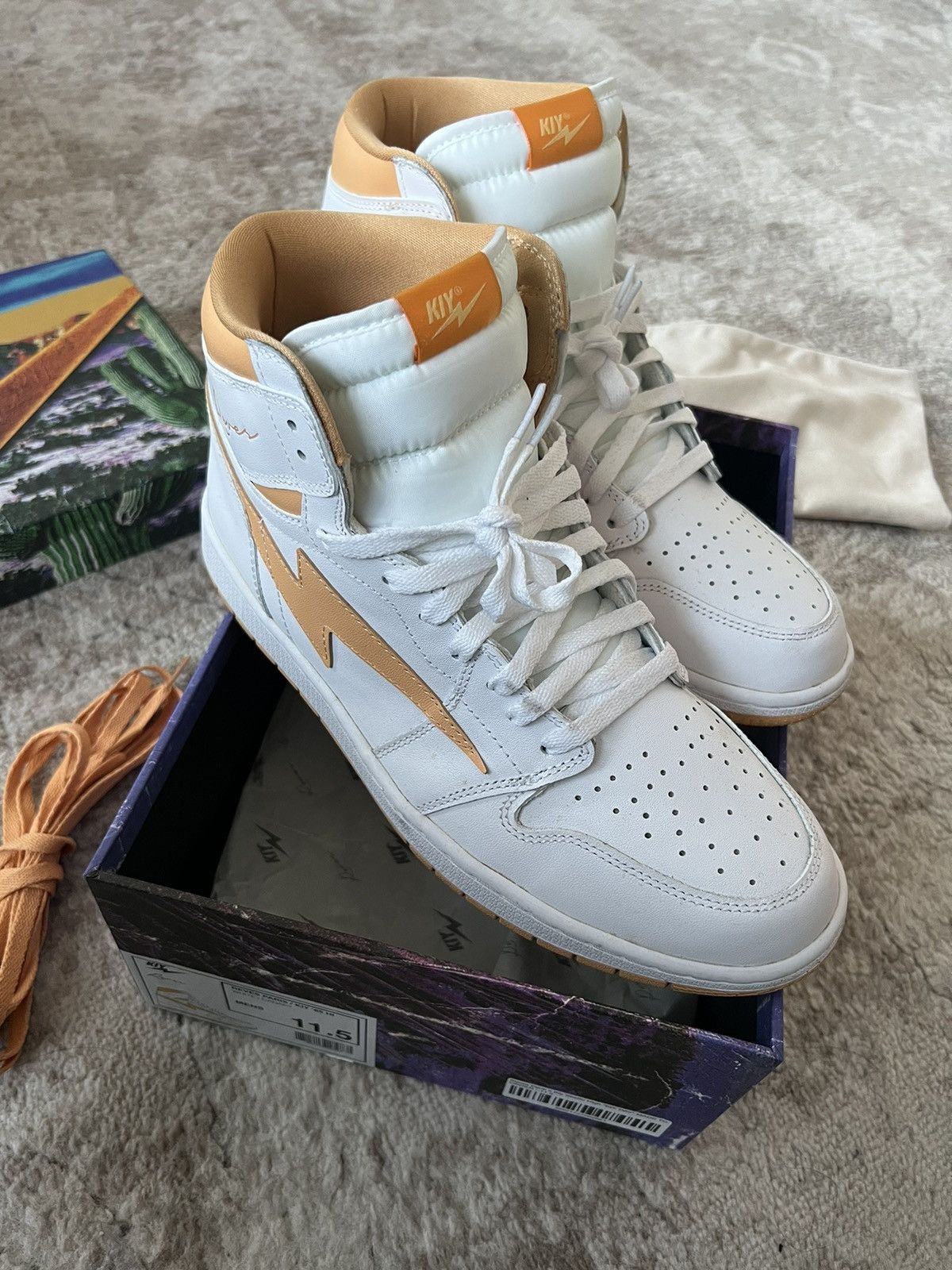 Reves Paris KIY 85 Hi White Canary Yellow