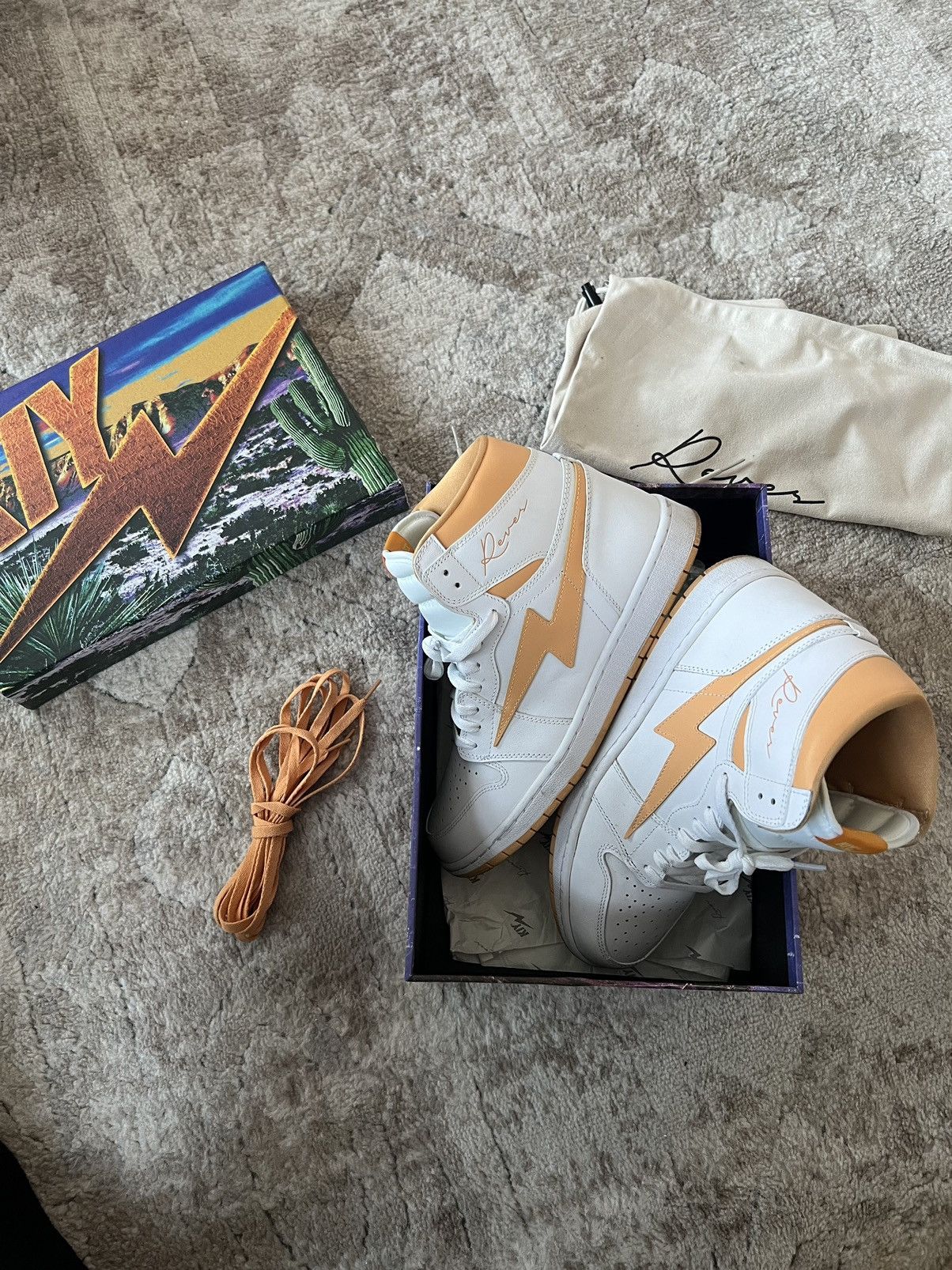 Reves Paris Reves Paris / KIY 85 Hi - White / Canary Yellow Size US 11.5 / EU 44-45 - 8 Thumbnail
