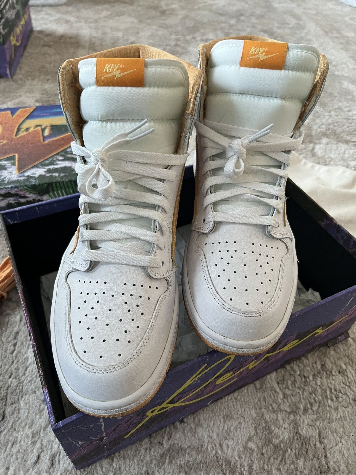 Reves Paris Reves Paris / KIY 85 Hi - White / Canary Yellow Size US 11.5 / EU 44-45 - 4 Thumbnail