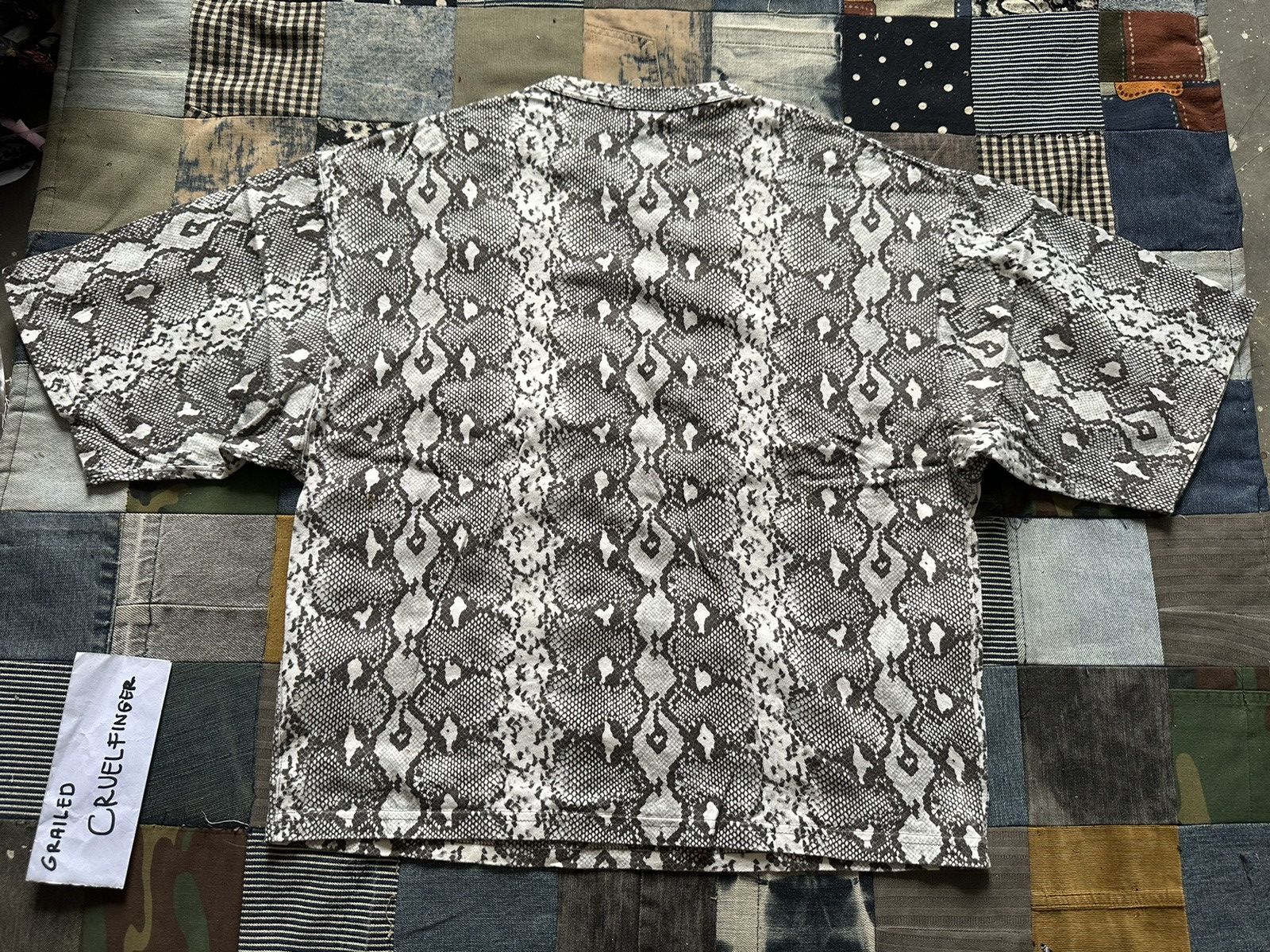 HYKE × Japanese Brand Hyke Japan Fullprint Snakeskin Boxy Tshirt Size M / US 6-8 / IT 42-44 - 13 Thumbnail