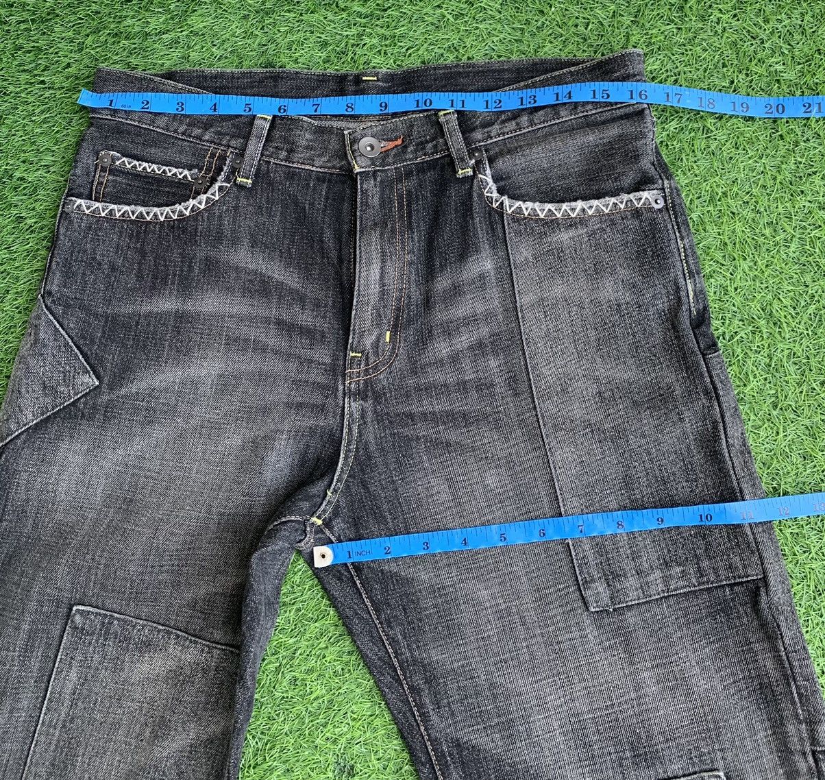 Japanese Brand Vintage Uniqlo Patch Work Denim Jeans Size US 32 / EU 48 - 10 Thumbnail