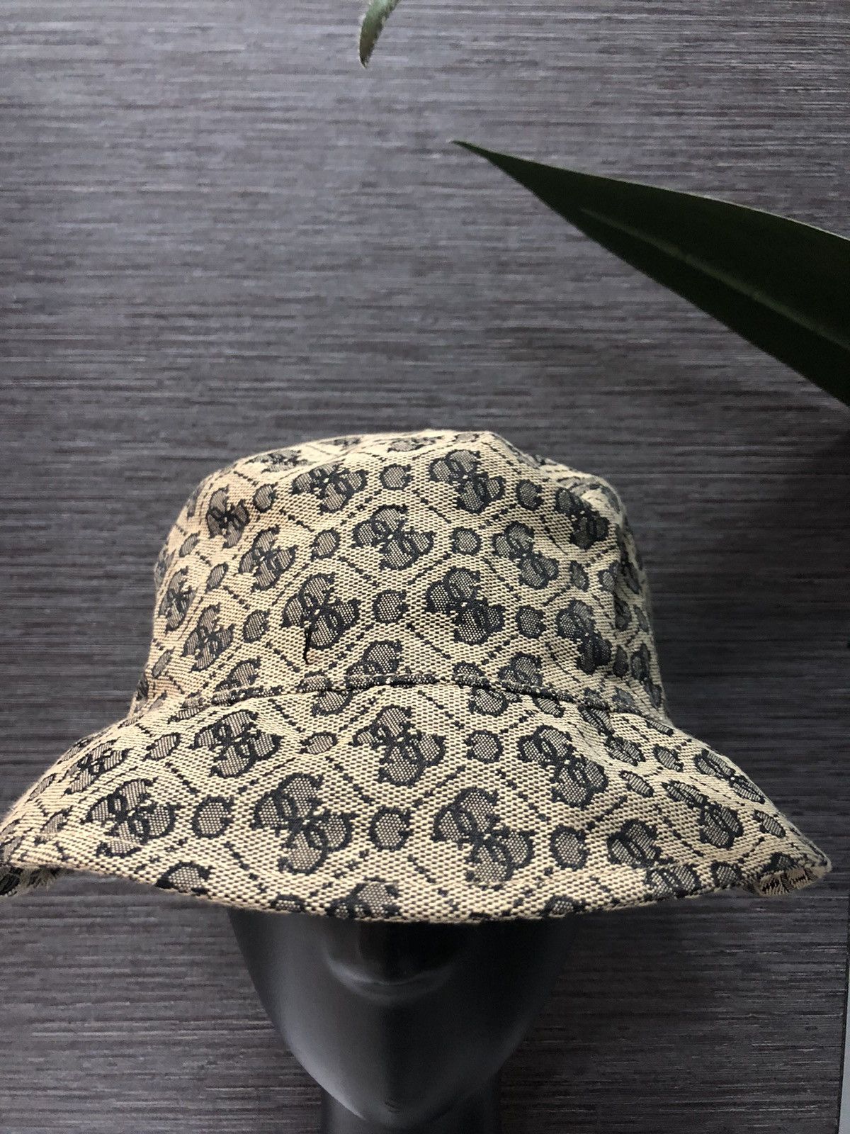 Guess Monogram Full Print Bucket Hat
