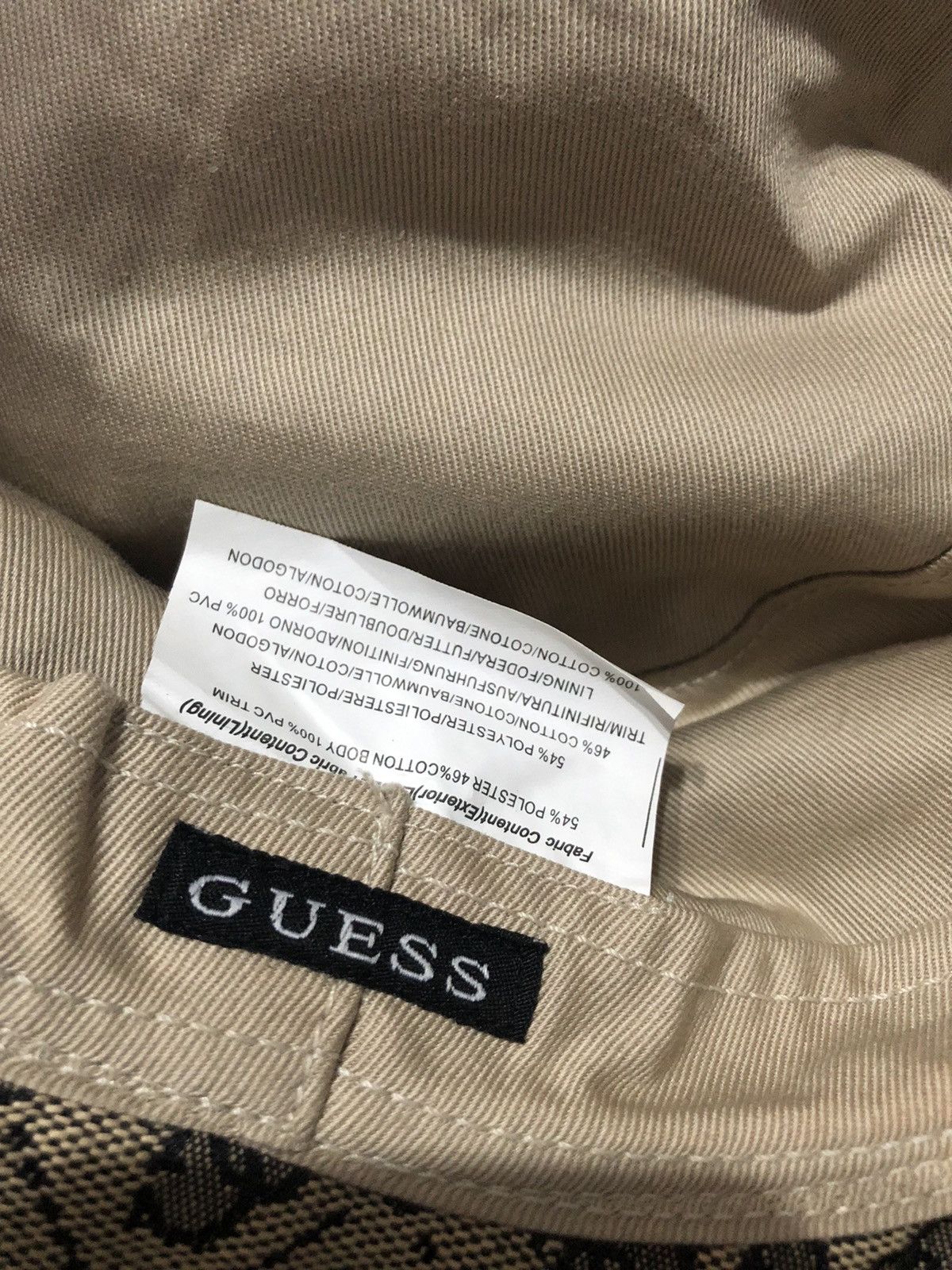 Guess Monogram Full Print Bucket Hat