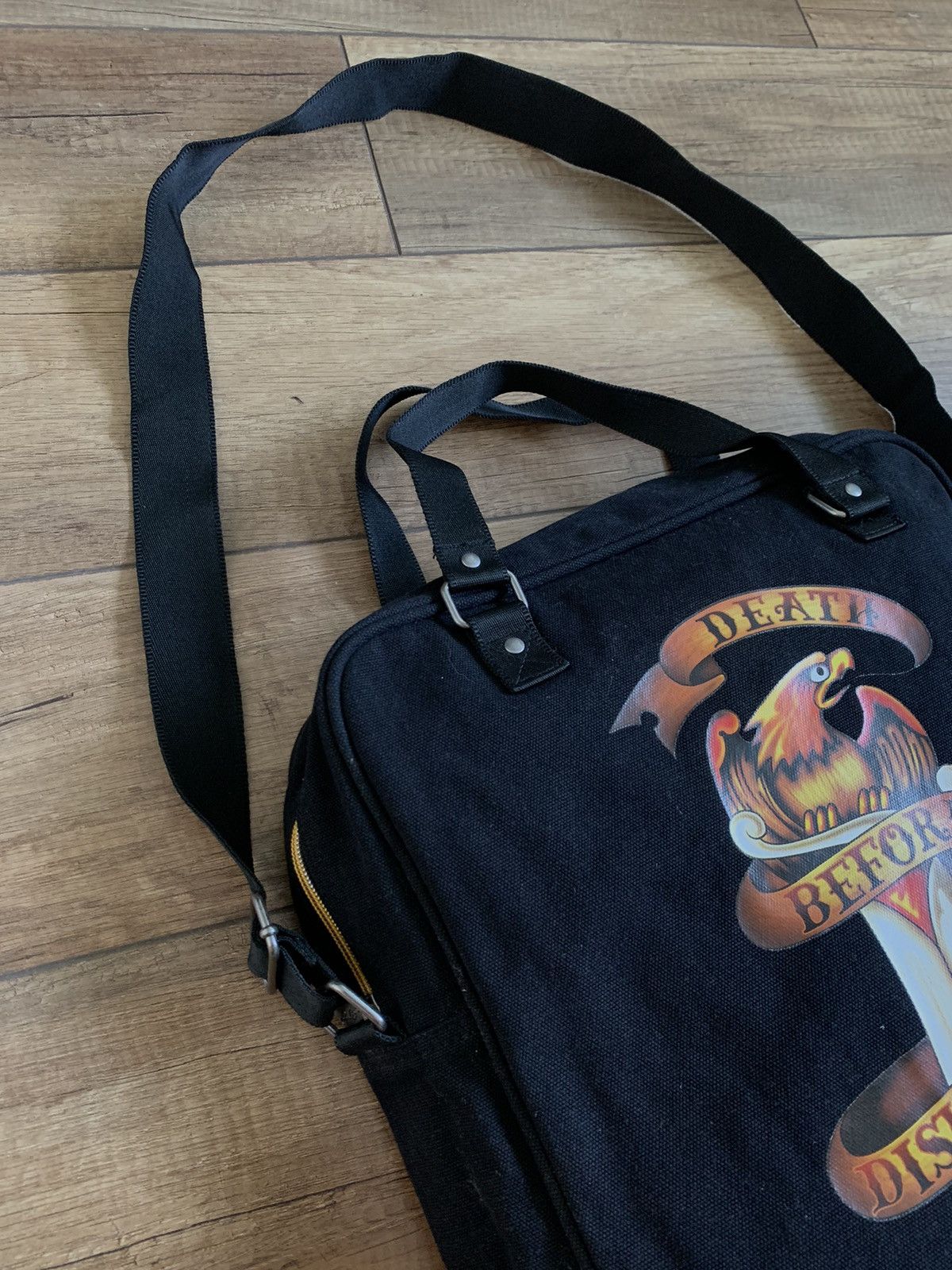 Christian Audigier Vintage Ed Hardy Audiger Messenger Shoulder Hand Bag Size ONE SIZE - 3 Thumbnail