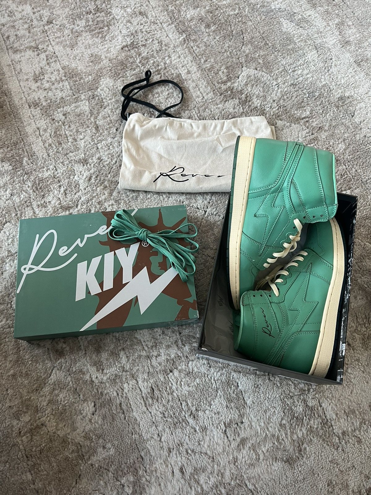 Reves Paris Reves Paris Sport / KIY 85 Hi - Liberty Green / Ivory Size US 11.5 / EU 44-45 - 2 Thumbnail