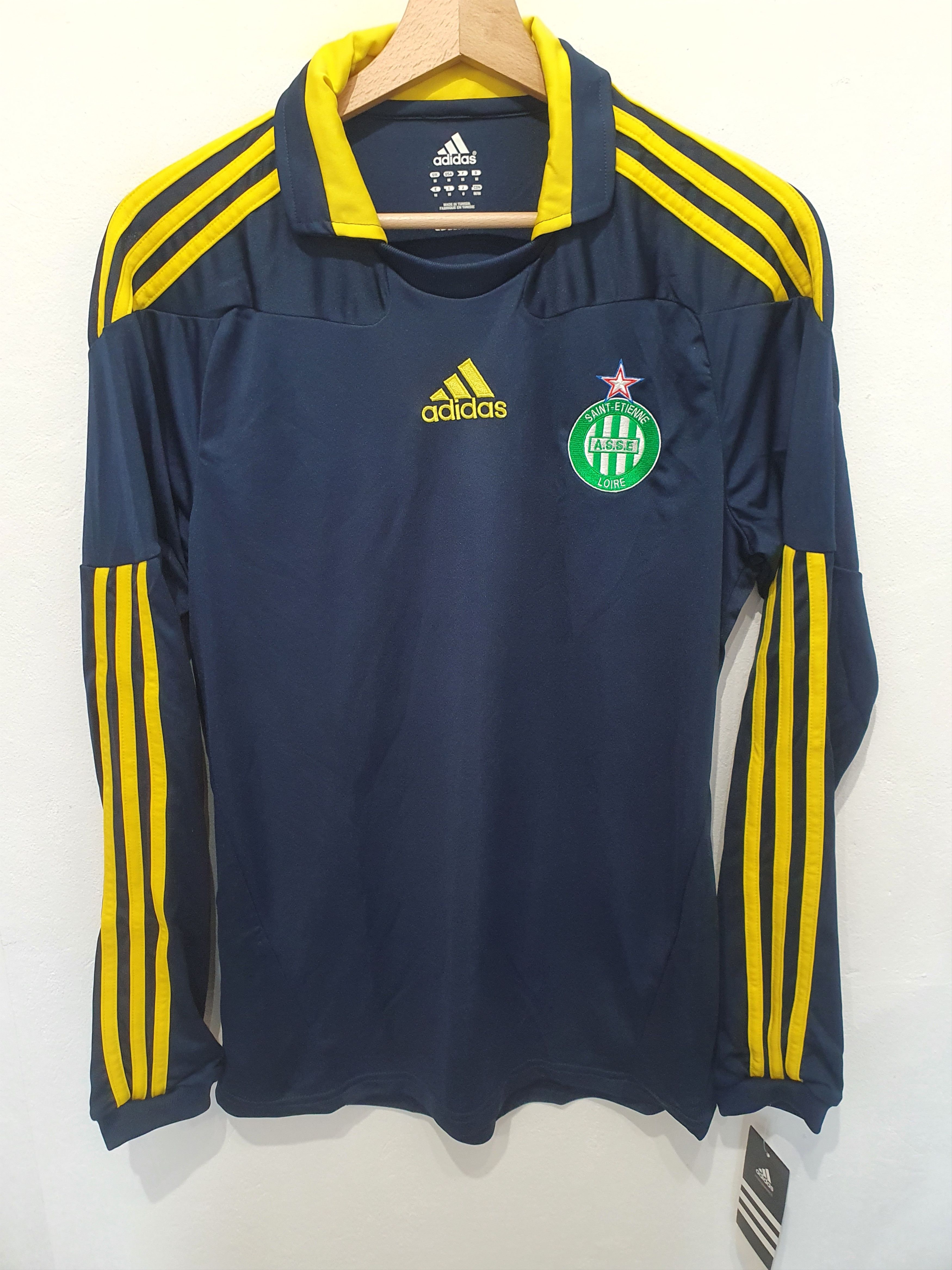 image of Adidas Sa Saint Etienne Size M 2010 2011 Shirt Long New in Navy, Men's