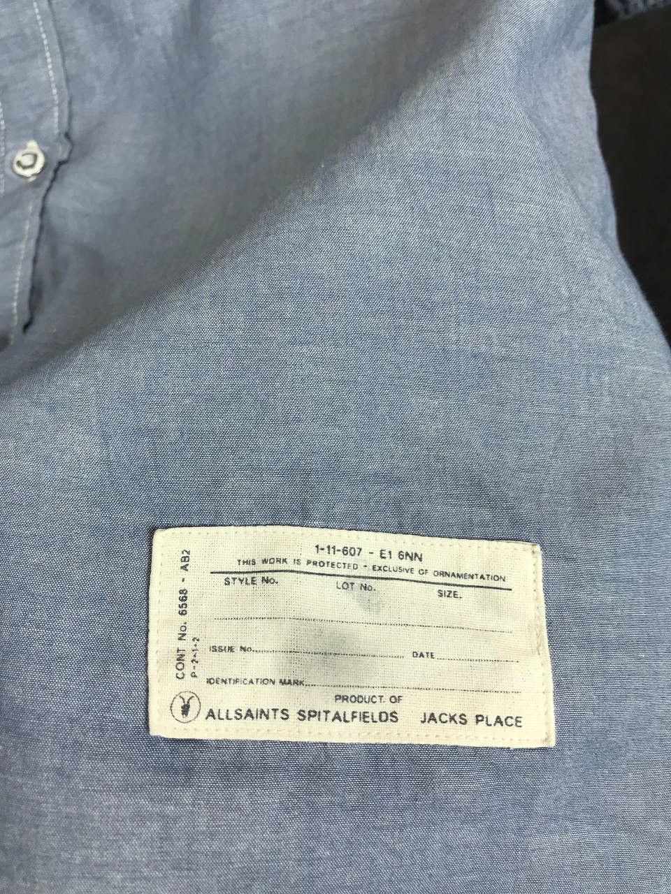 Allsaints Allsaints luxury streetwear shirt Size US M / EU 48-50 / 2 - 4 Thumbnail