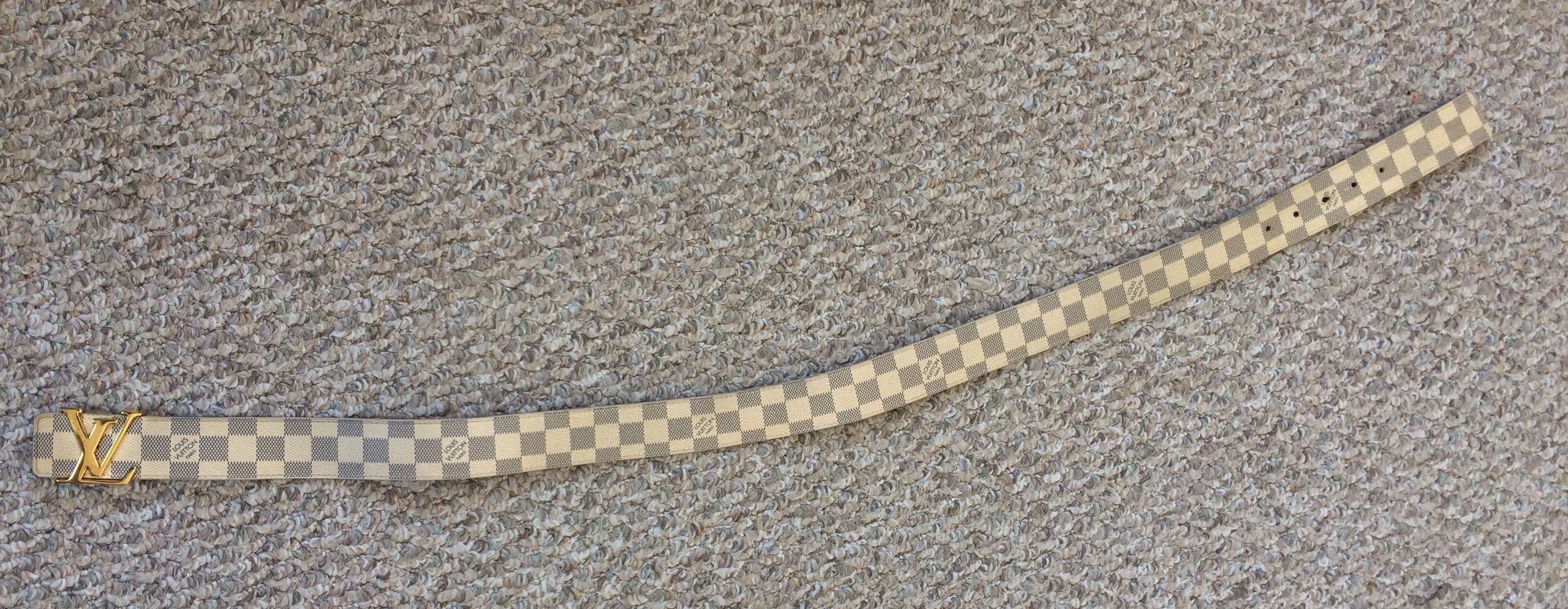 Louis Vuitton Louis Vuitton Damier Azur Initiales Belt Size 32 - 9 Thumbnail