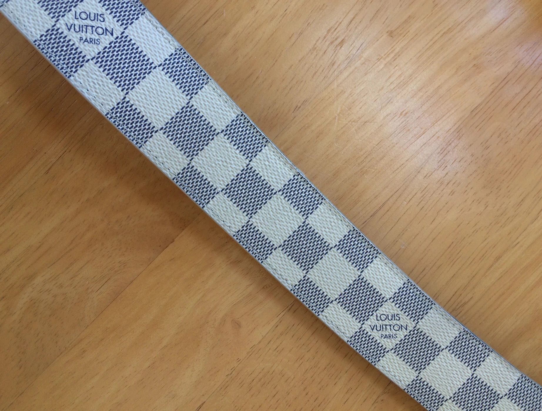 Louis Vuitton Louis Vuitton Damier Azur Initiales Belt Size 32 - 3 Thumbnail