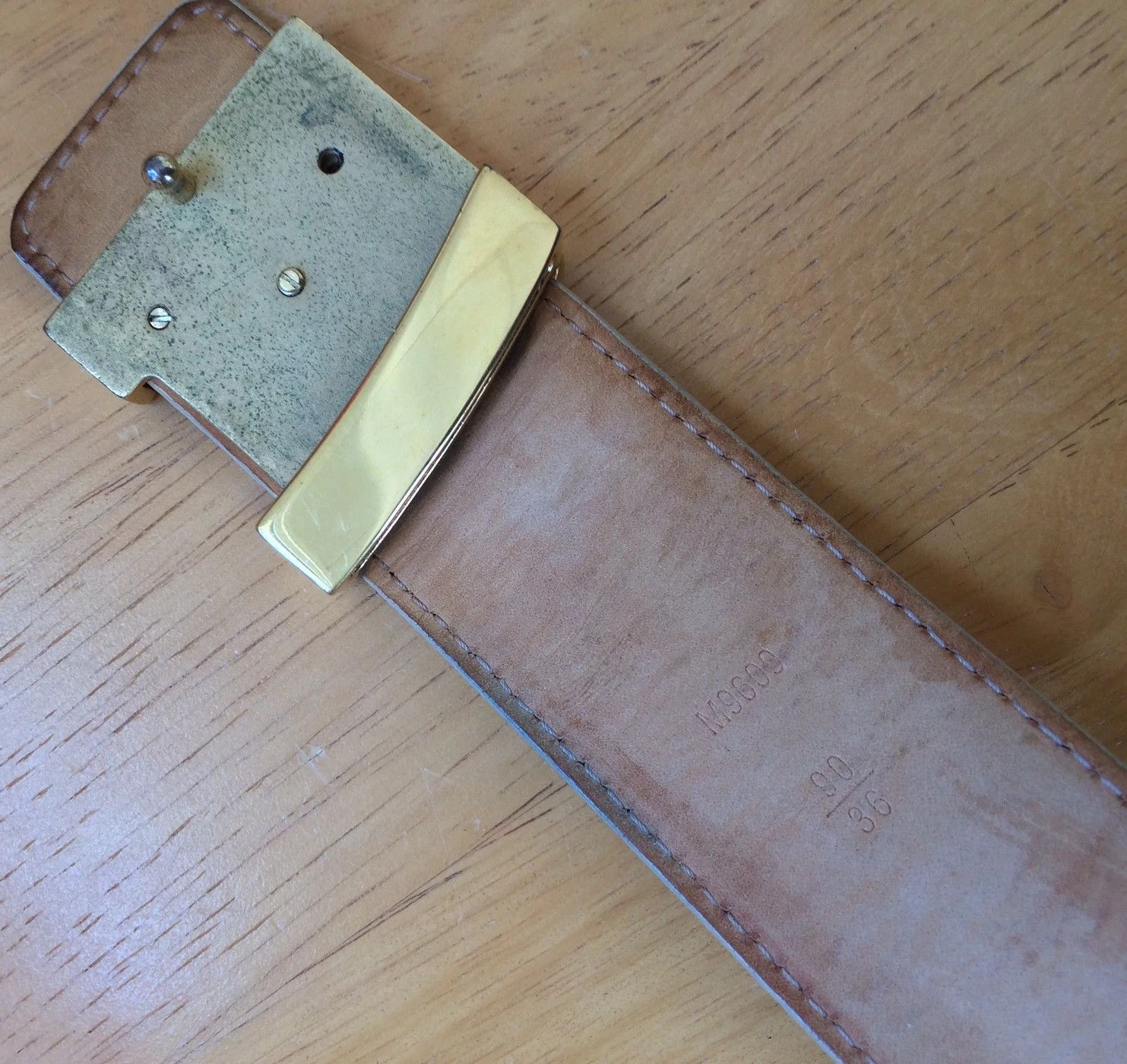Louis Vuitton Louis Vuitton Damier Azur Initiales Belt Size 32 - 5 Thumbnail