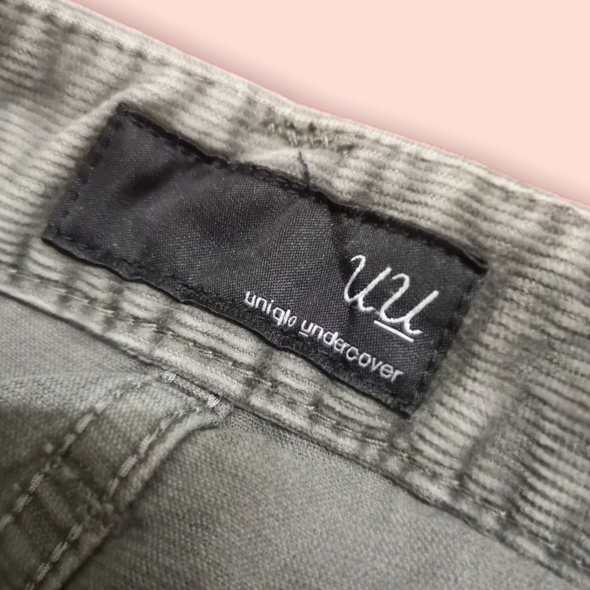Japanese Brand 🔥DOPE🔥 UNDERCOVER X UNIQLO DOUBLE KNEE CORDUROY JEANS Size US 31 - 17 Thumbnail