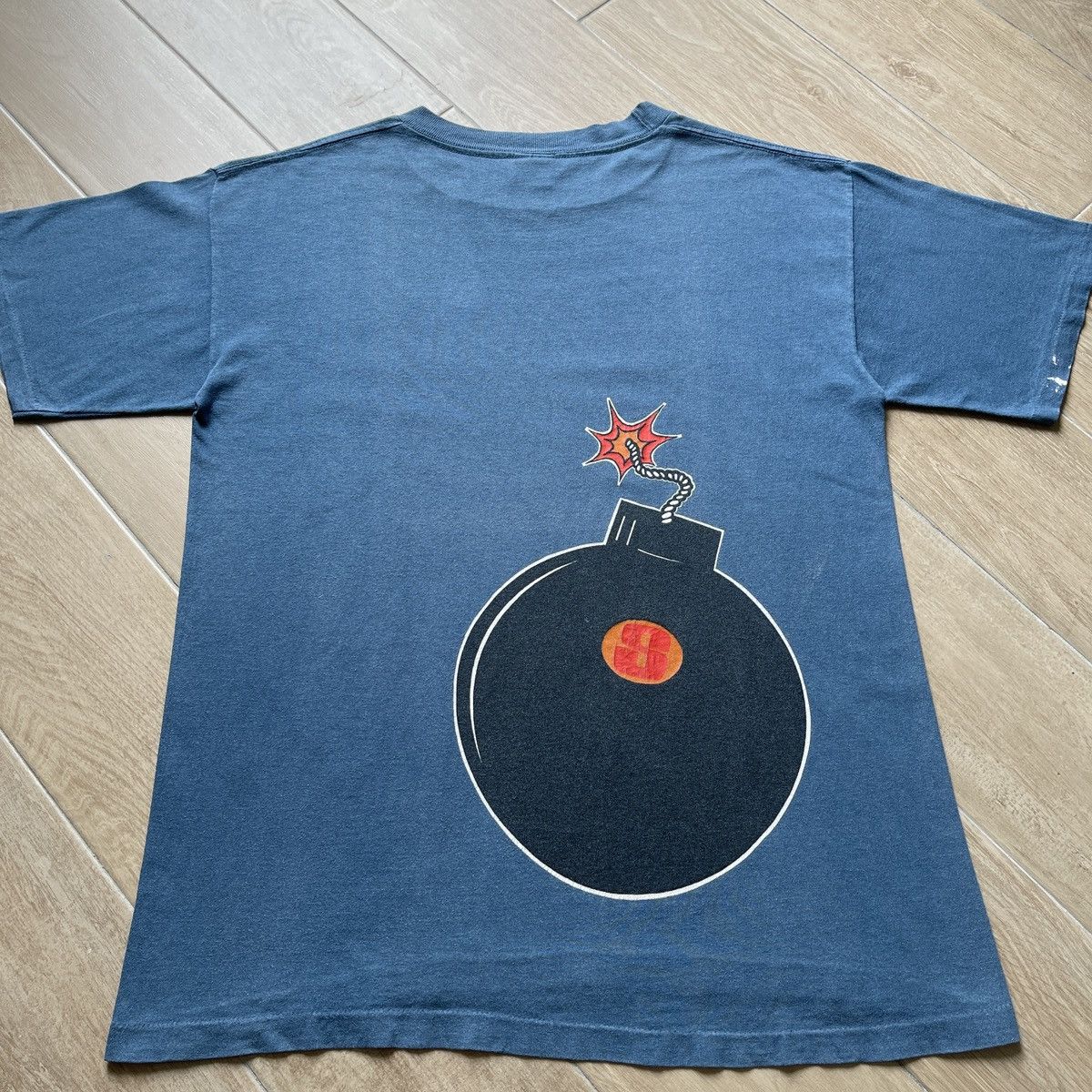 Stussy × Vintage Vintage Stussy Og Bomb Ready to Explode shirt 90s tee usa Size US L / EU 52-54 / 3 - 2 Thumbnail