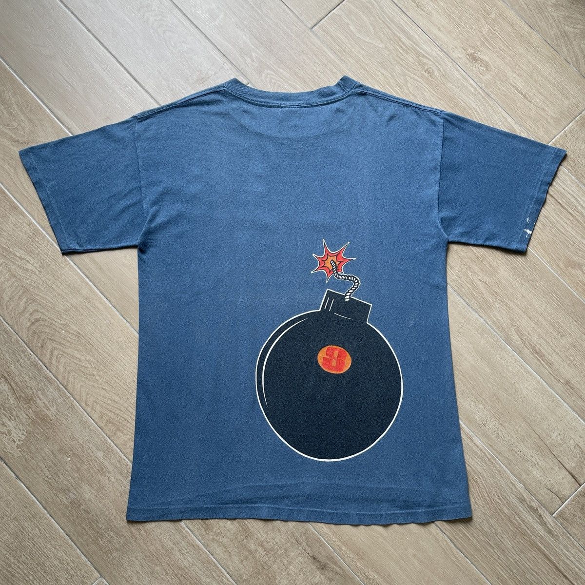 Vintage Stussy Og Bomb Ready to Explode shirt 90s tee usa