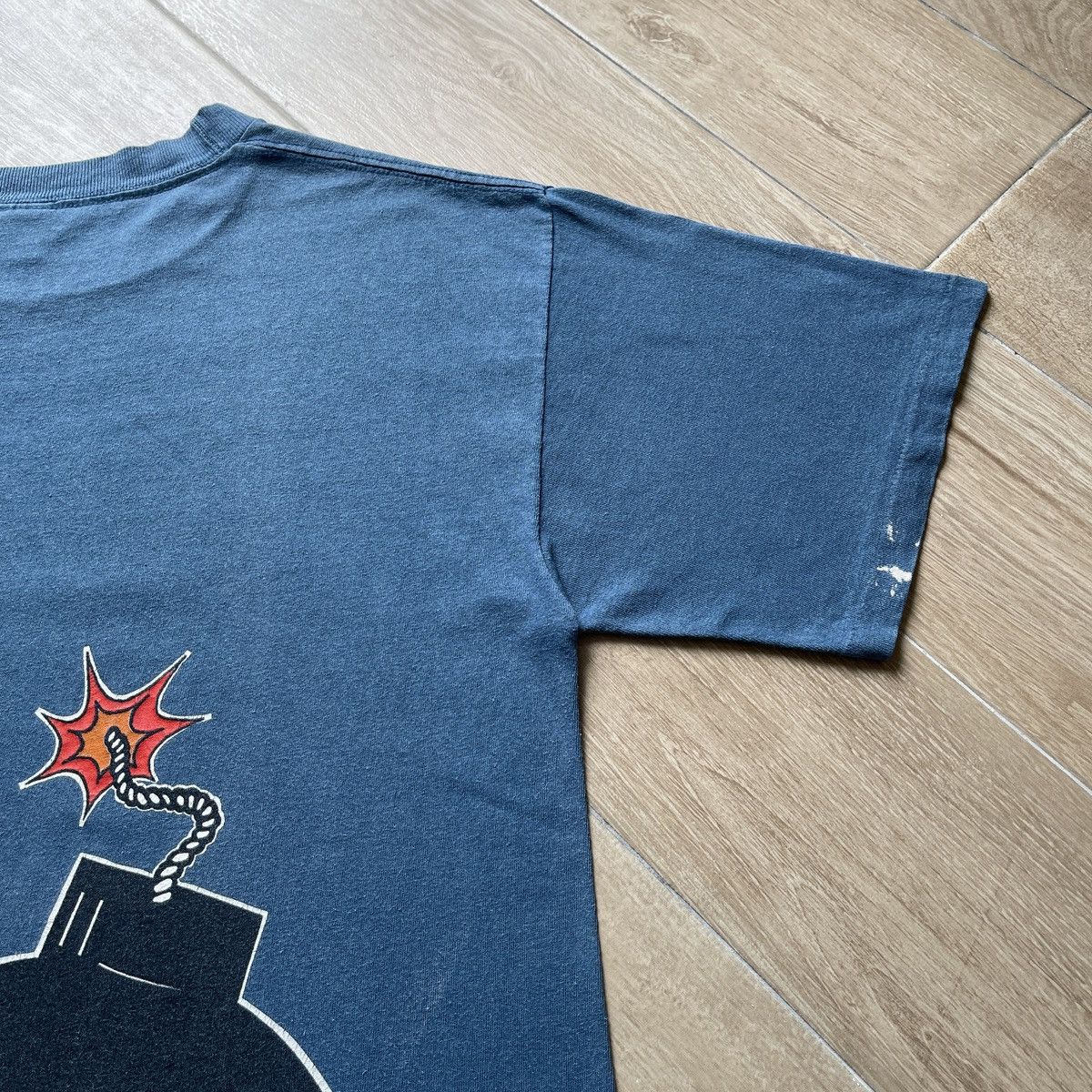 Stussy × Vintage Vintage Stussy Og Bomb Ready to Explode shirt 90s tee usa Size US L / EU 52-54 / 3 - 4 Thumbnail
