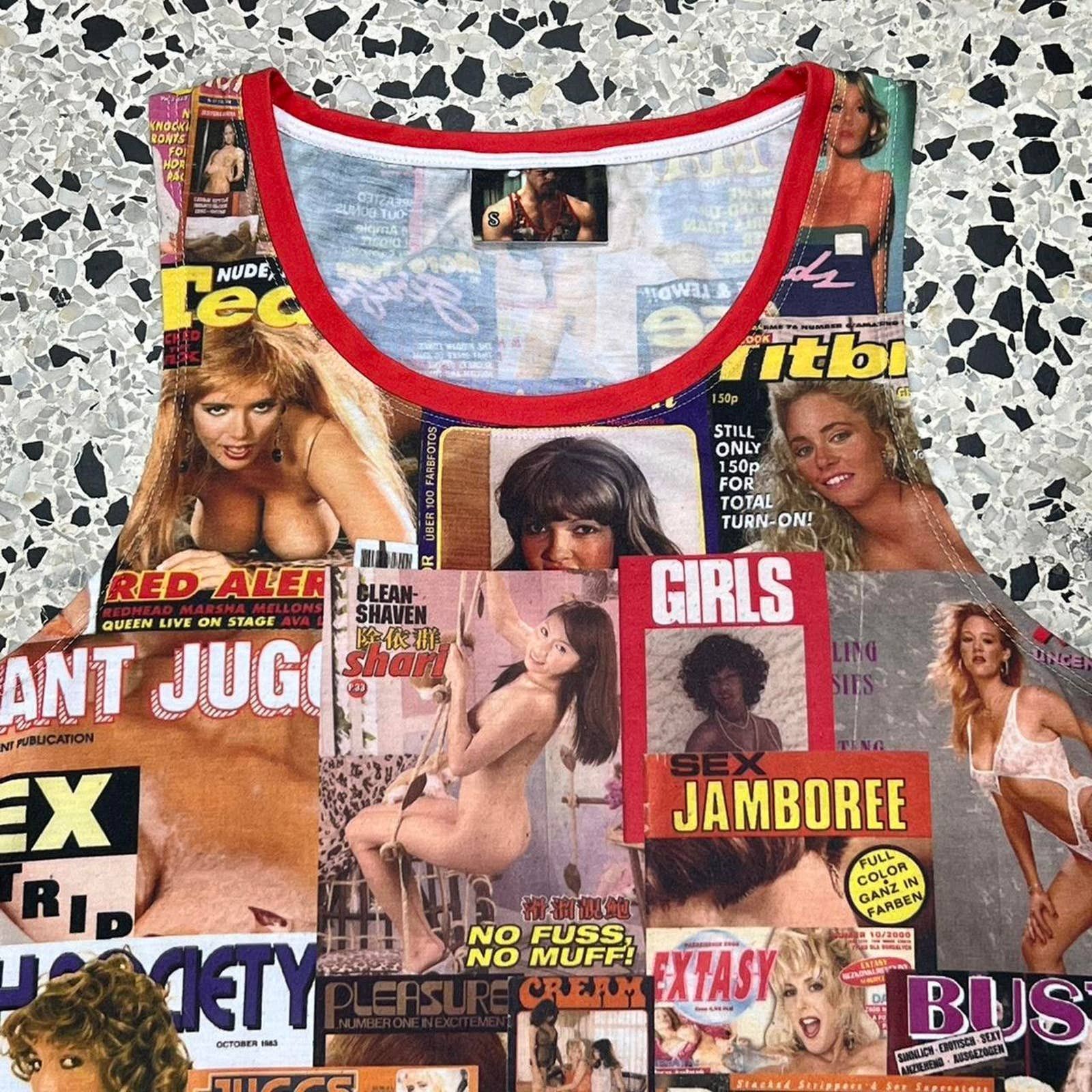 Vintage VINTAGE Y2K BRAD PITT FIGHT CLUB PORNO MAGAZINE BOOTLEG TANK |  Grailed