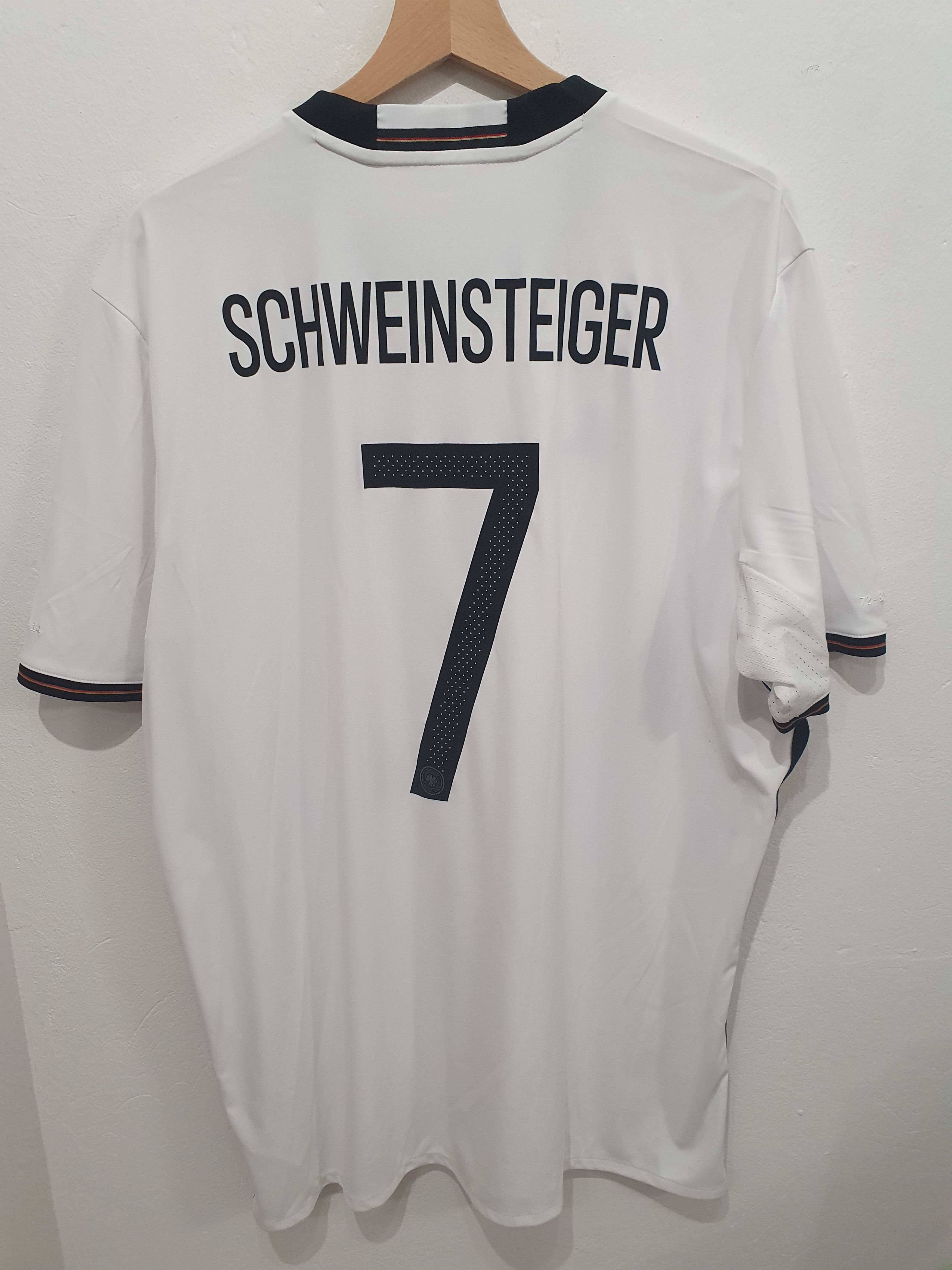 image of Schweinsteiger Adidas Germany Deutschland Size XL Shirt 2016 in White, Men's