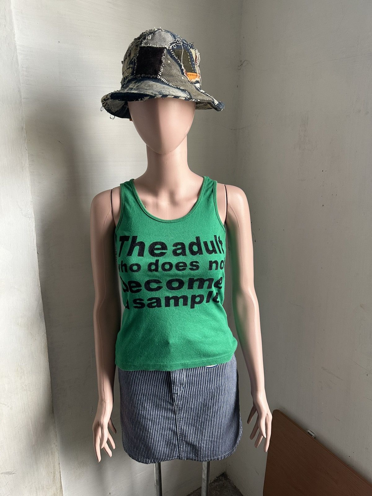 Japanese Brand Egoist Quote Sleeveless Size M / US 6-8 / IT 42-44 - 10 Thumbnail