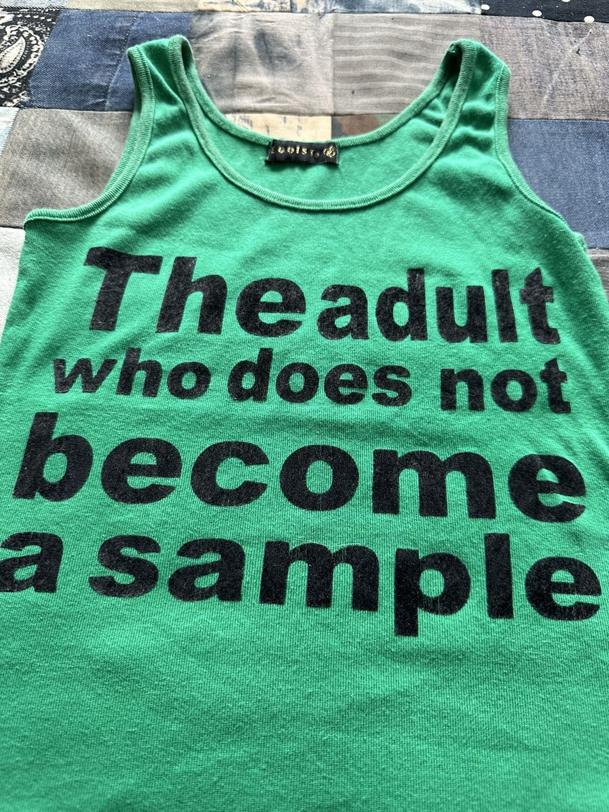 Japanese Brand Egoist Quote Sleeveless Size M / US 6-8 / IT 42-44 - 2 Thumbnail