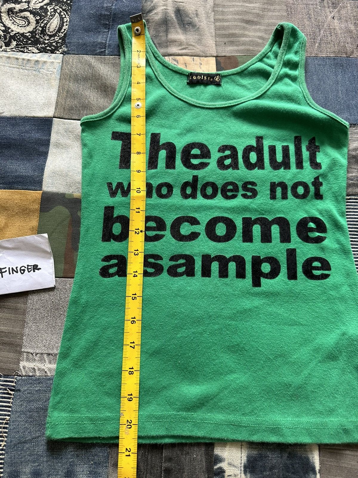 Japanese Brand Egoist Quote Sleeveless Size M / US 6-8 / IT 42-44 - 5 Thumbnail