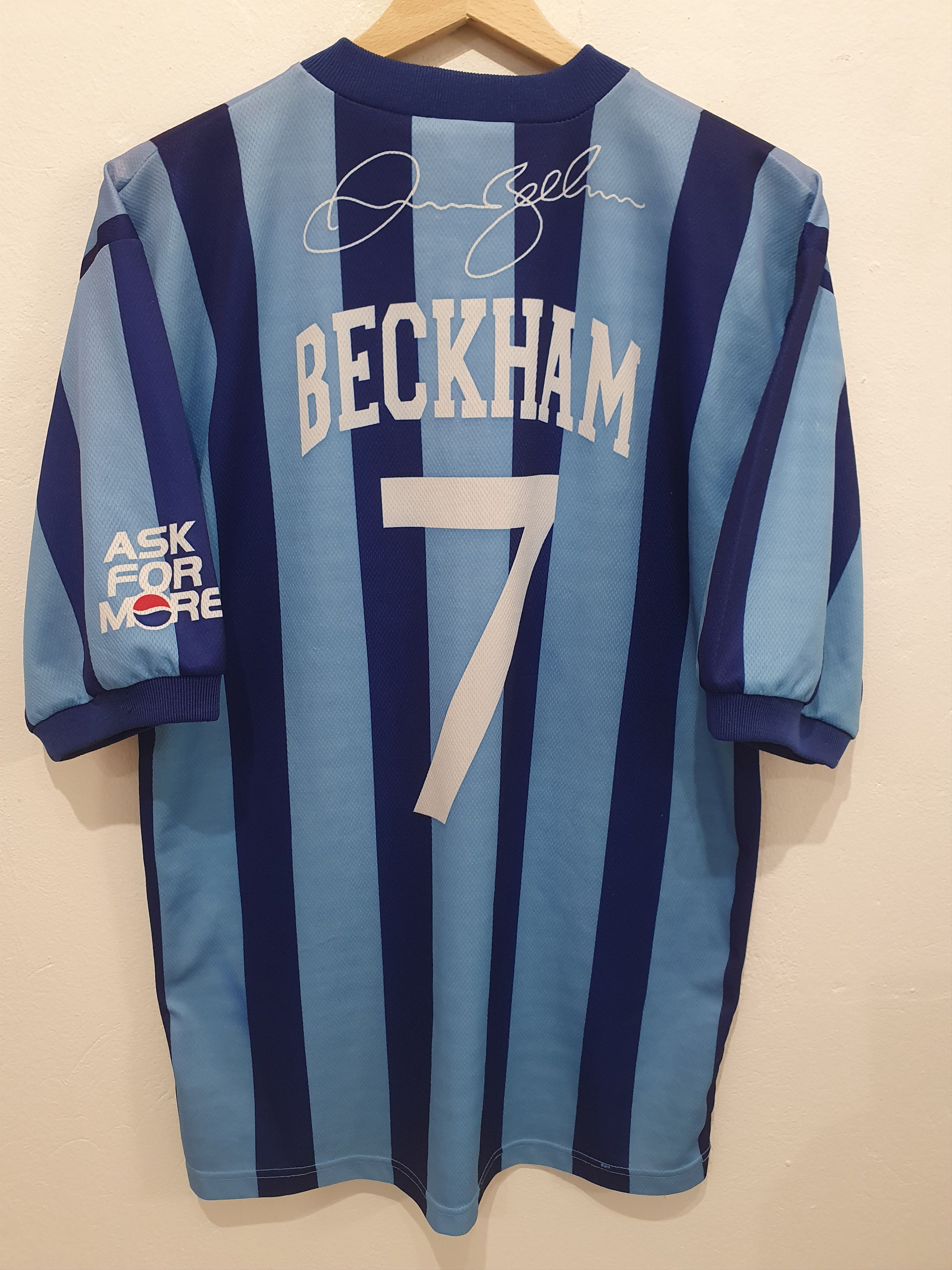 BECKHAM PEPSI ASK FOR MORE SIZE M SOCCER JERSEY SHIRT Menswear