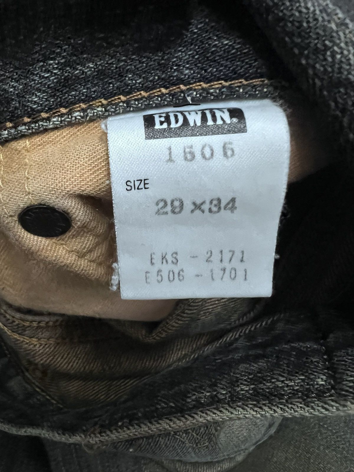 Edwin RASTY THRASHED EDWIN 505 SALVAGE MADE IN JAPAN Size US 30 / EU 46 - 8 Thumbnail
