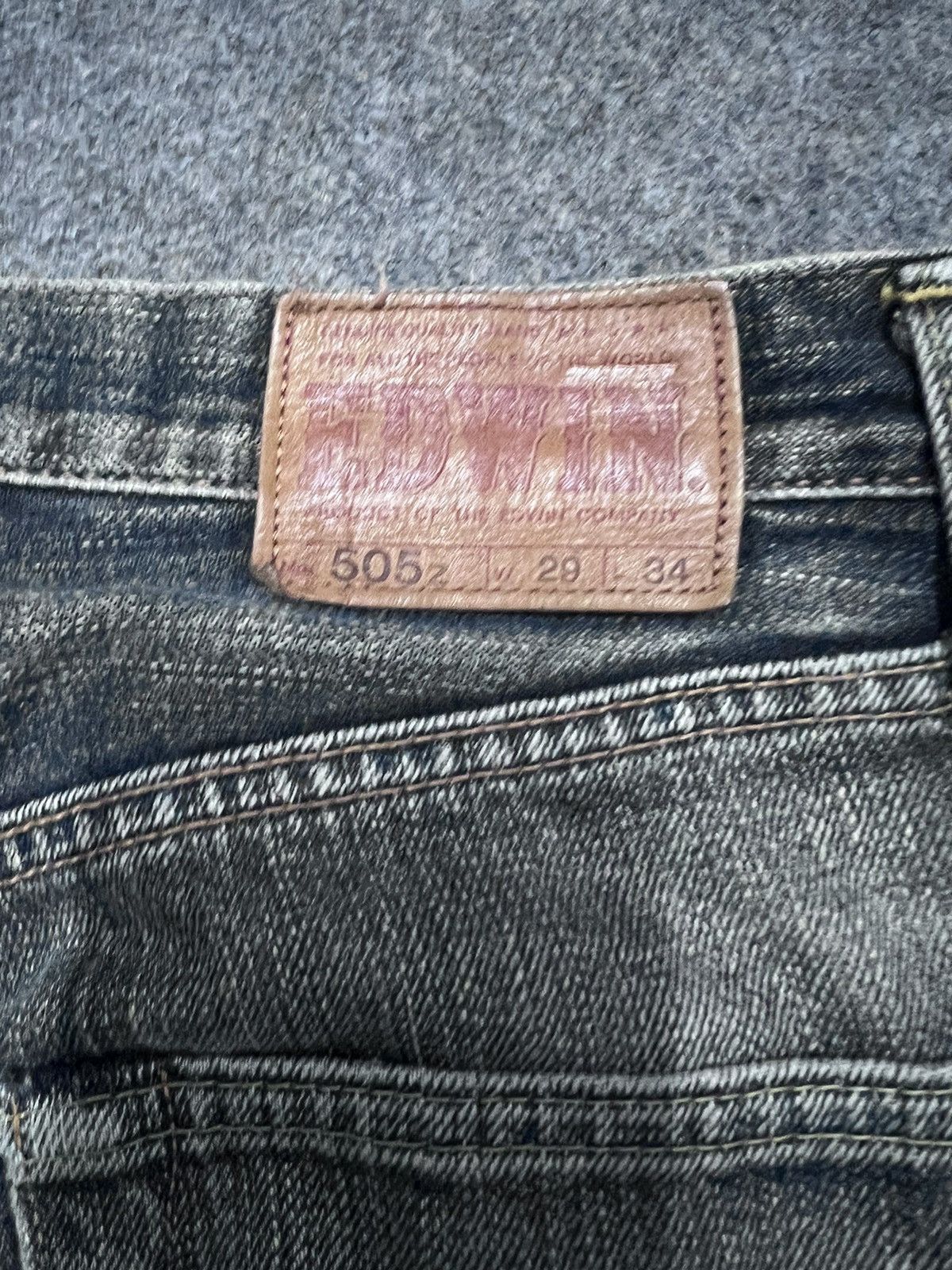 Edwin RASTY THRASHED EDWIN 505 SALVAGE MADE IN JAPAN Size US 30 / EU 46 - 7 Thumbnail