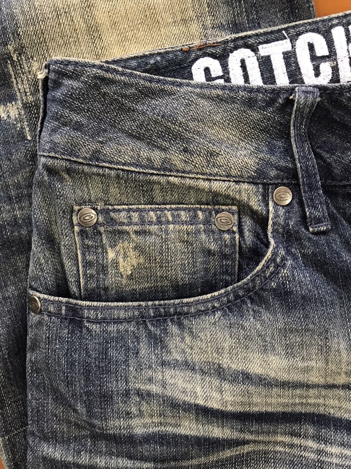 Gotcha Gotcha 90s Style Distressed Jeans Size US 32 / EU 48 - 10 Thumbnail