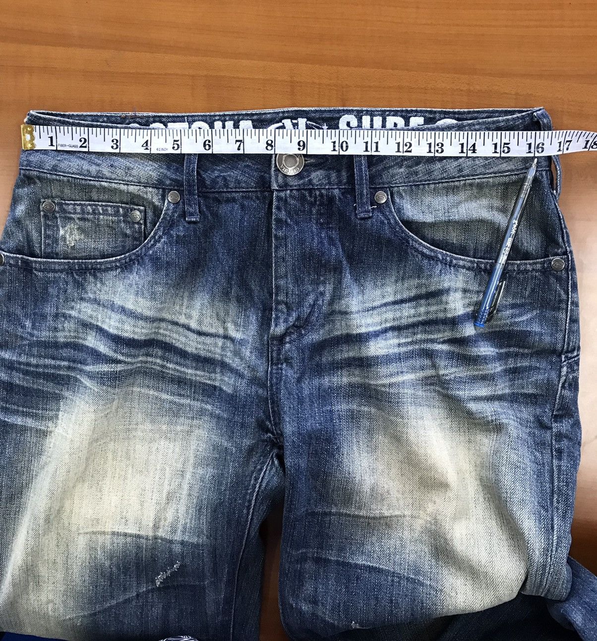Gotcha Gotcha 90s Style Distressed Jeans Size US 32 / EU 48 - 13 Thumbnail