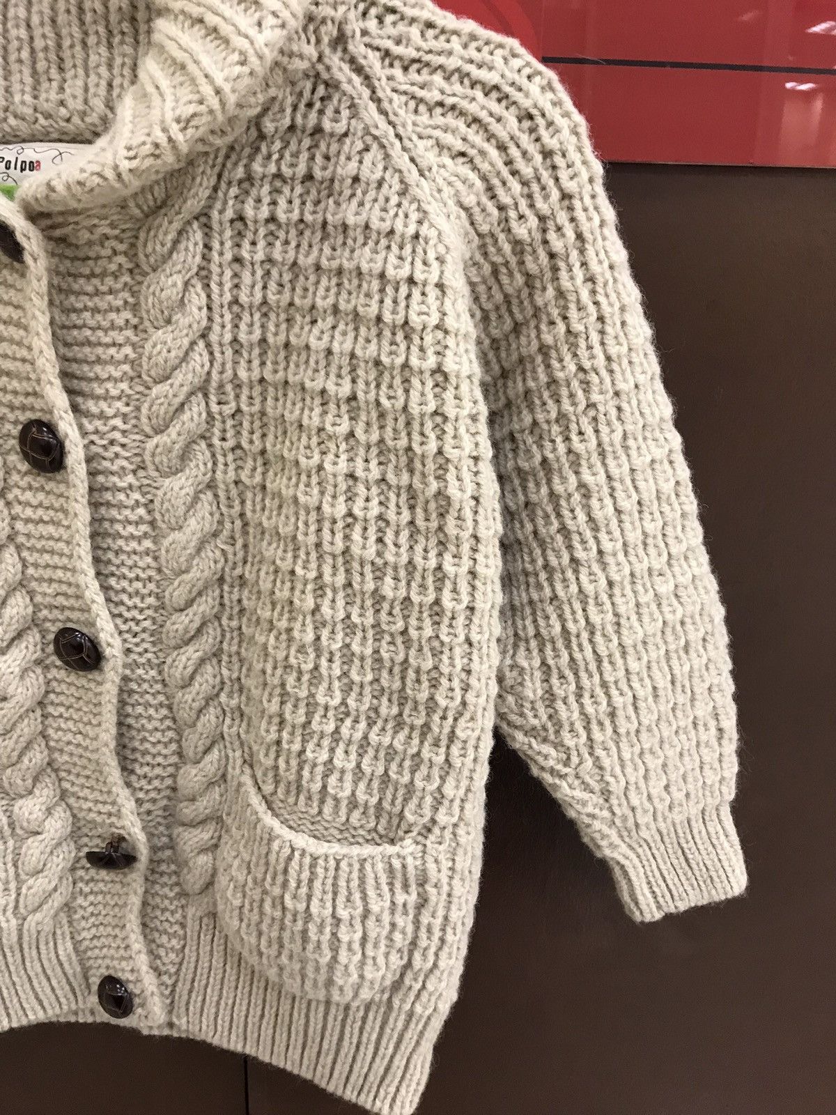 Japanese Brand Palpoa Coloured Cable Knit Sweater Size M / US 6-8 / IT 42-44 - 5 Thumbnail