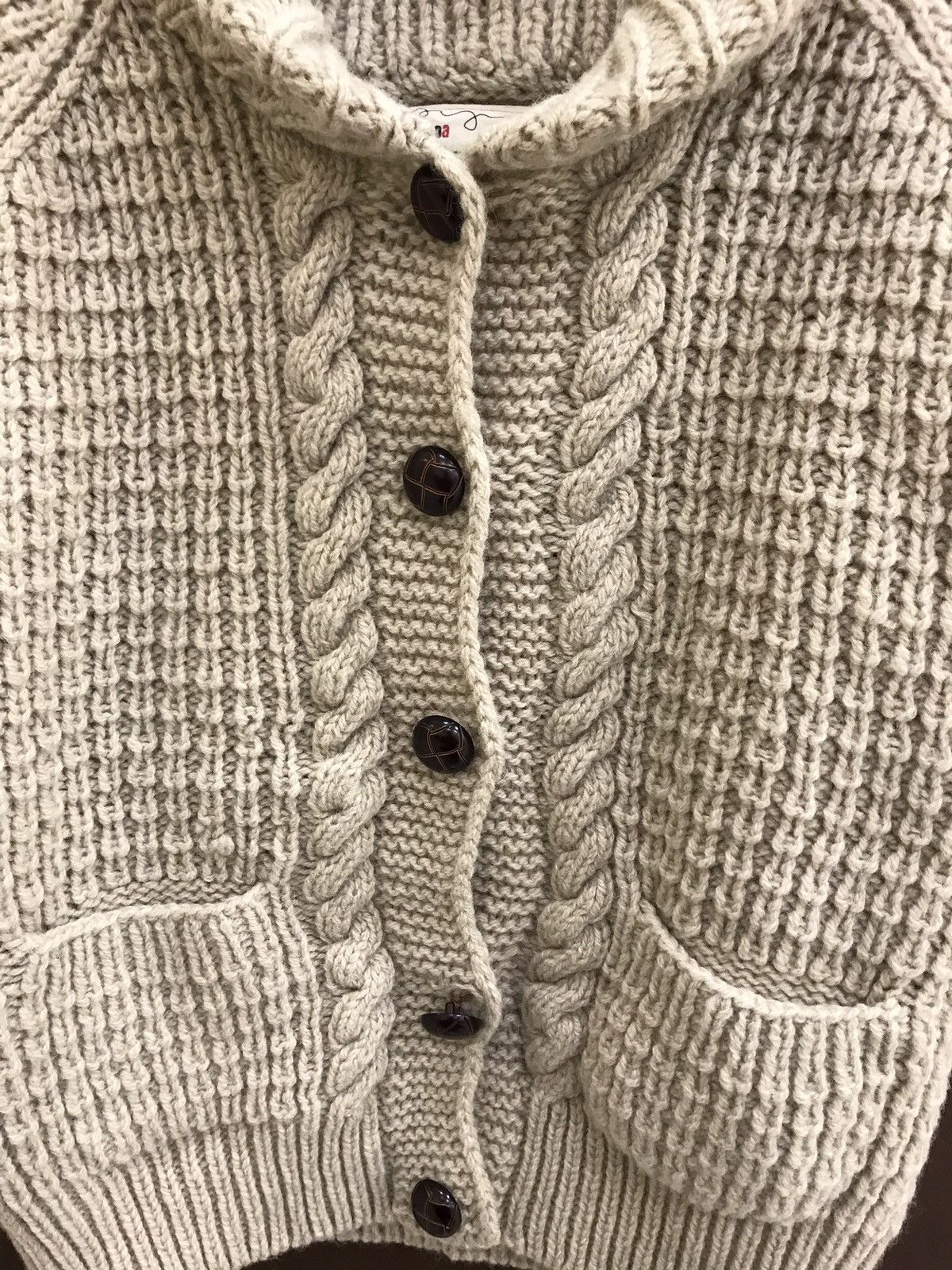 Japanese Brand Palpoa Coloured Cable Knit Sweater Size M / US 6-8 / IT 42-44 - 4 Thumbnail
