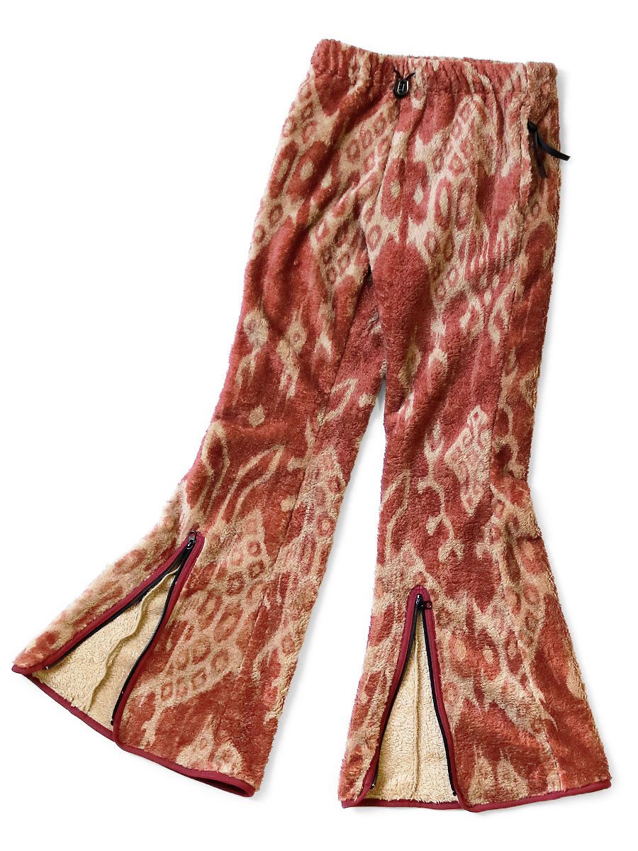 Kapital Kapital Java Kasuri Pattern Fleece flare pants Size US 30 / EU 46 - 1 Thumbnail