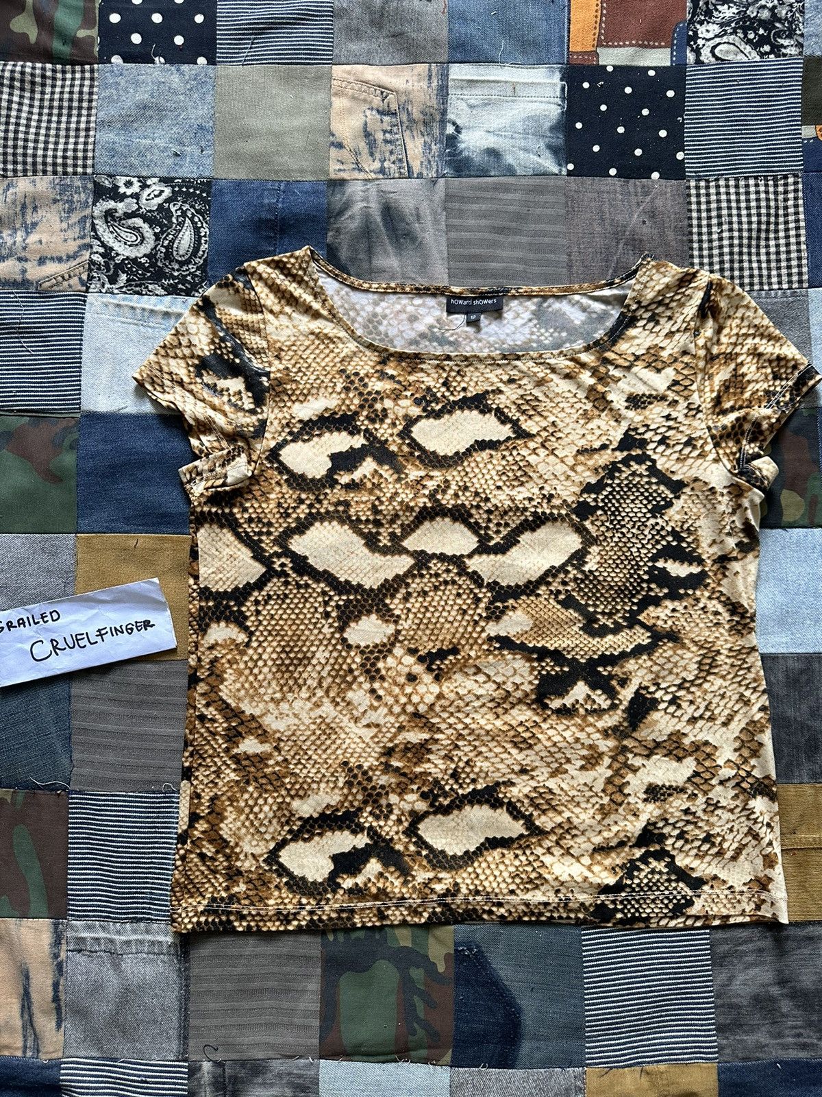 Other Howard Showers Fullprint Snakeskin Tshirt Size L / US 10 / IT 46 - 4 Thumbnail