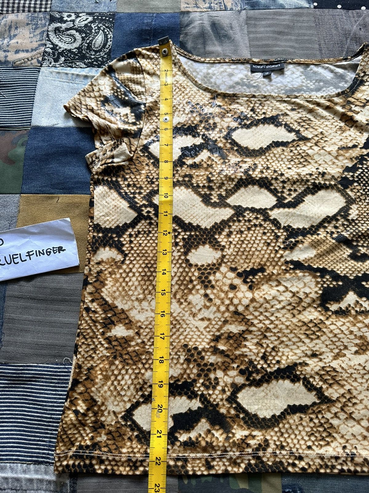 Other Howard Showers Fullprint Snakeskin Tshirt Size L / US 10 / IT 46 - 8 Thumbnail