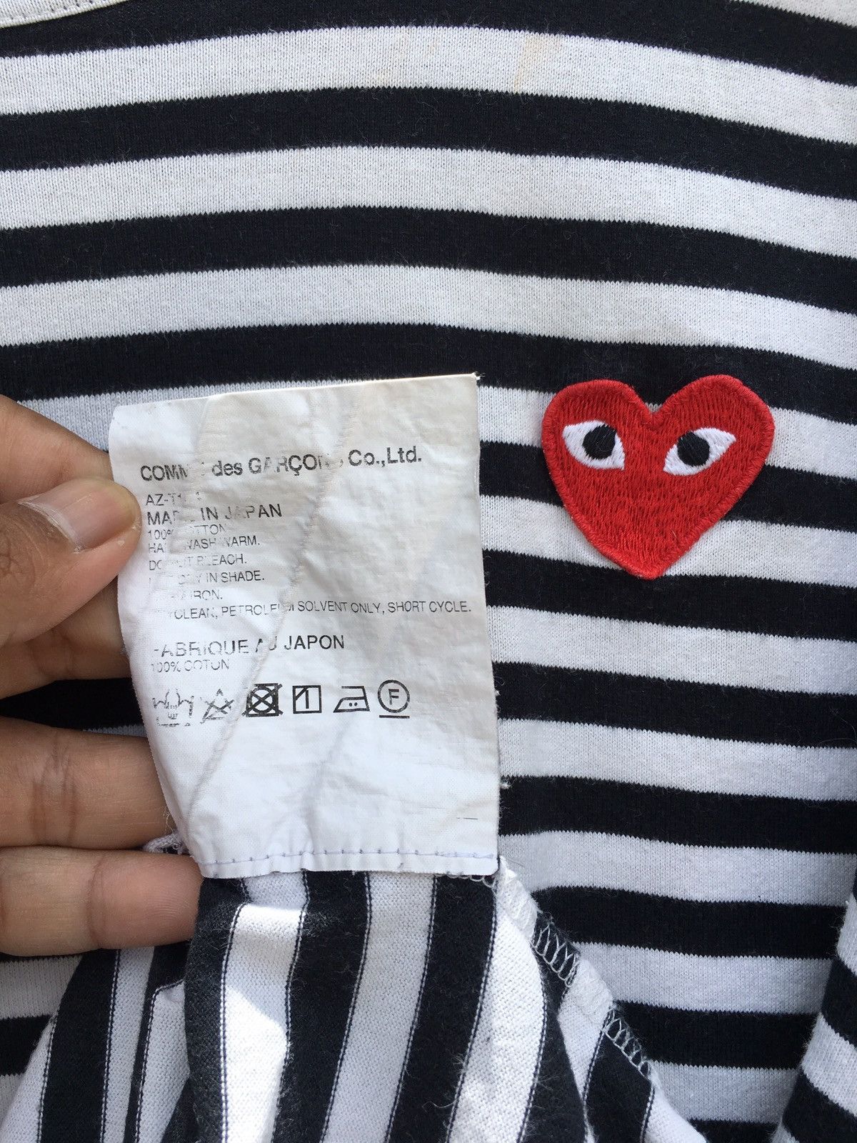 Comme des Garcons Rare Comme Des Garcons Play Striped Blue Longsleeve Size US M / EU 48-50 / 2 - 10 Thumbnail