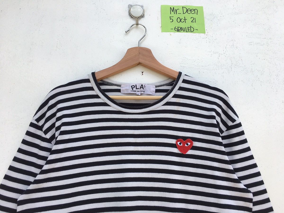 Comme des Garcons Rare Comme Des Garcons Play Striped Blue Longsleeve Size US M / EU 48-50 / 2 - 5 Thumbnail