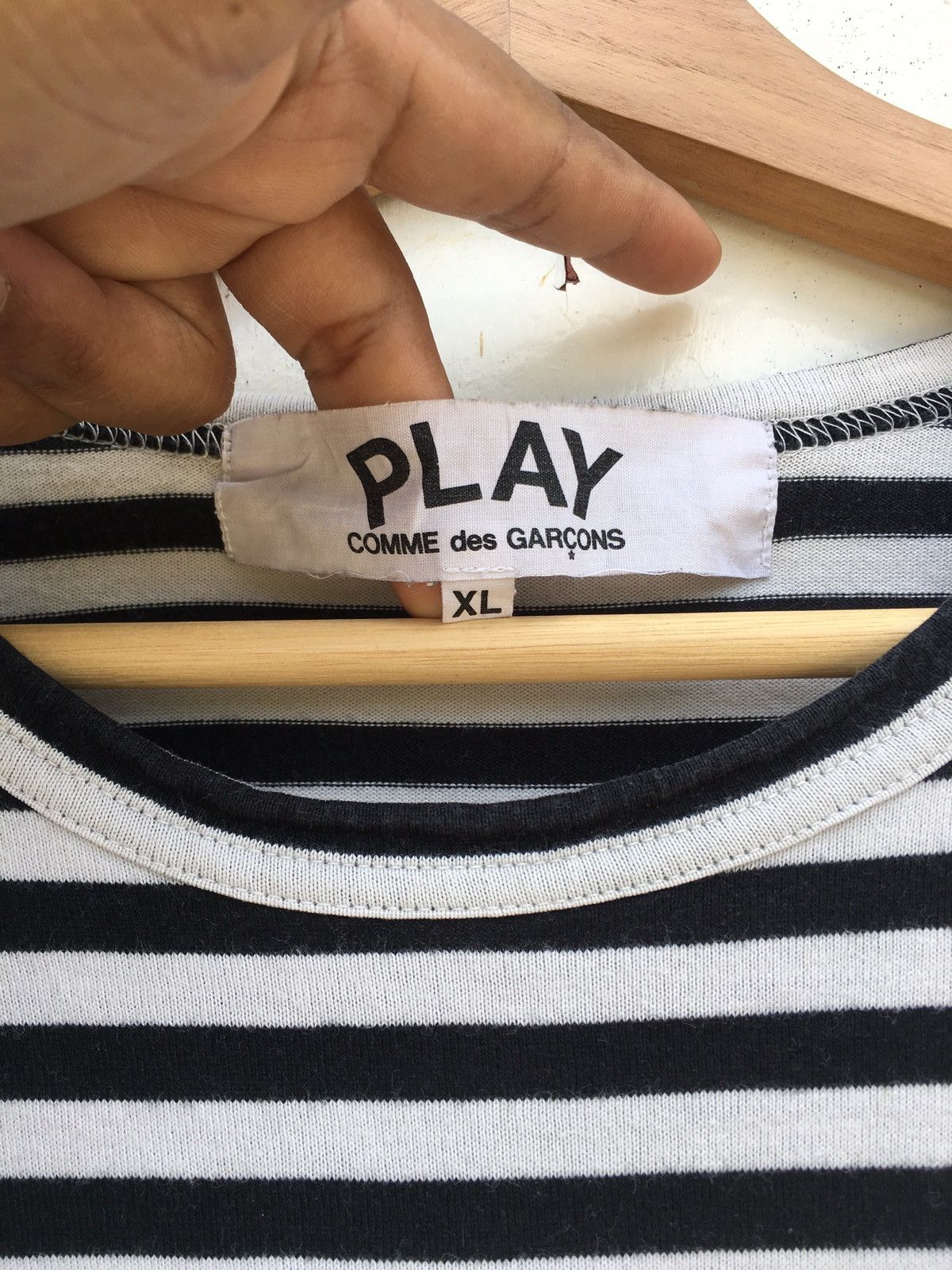 Comme des Garcons Rare Comme Des Garcons Play Striped Blue Longsleeve Size US M / EU 48-50 / 2 - 7 Thumbnail