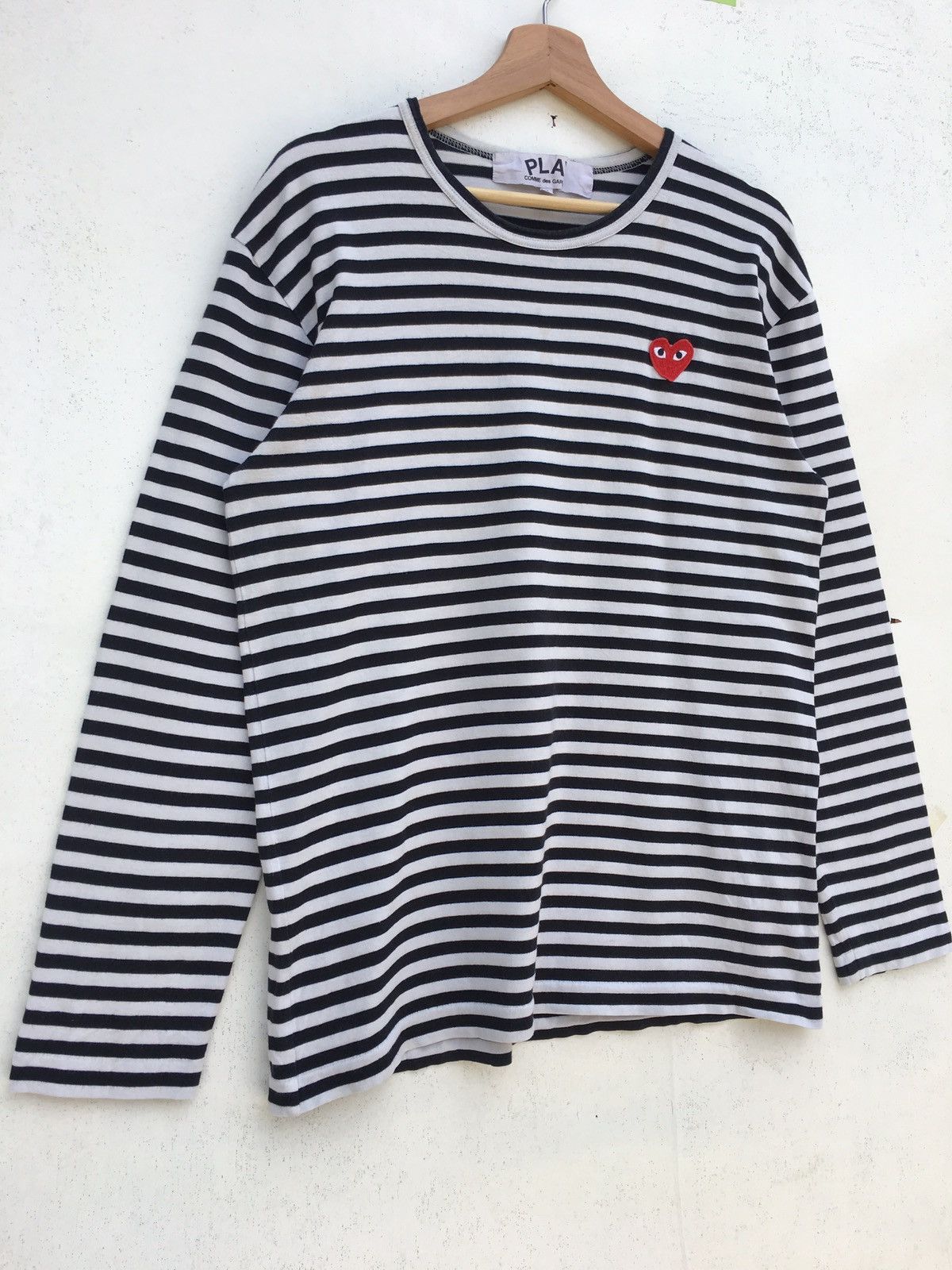 Comme des Garcons Rare Comme Des Garcons Play Striped Blue Longsleeve Size US M / EU 48-50 / 2 - 2 Thumbnail
