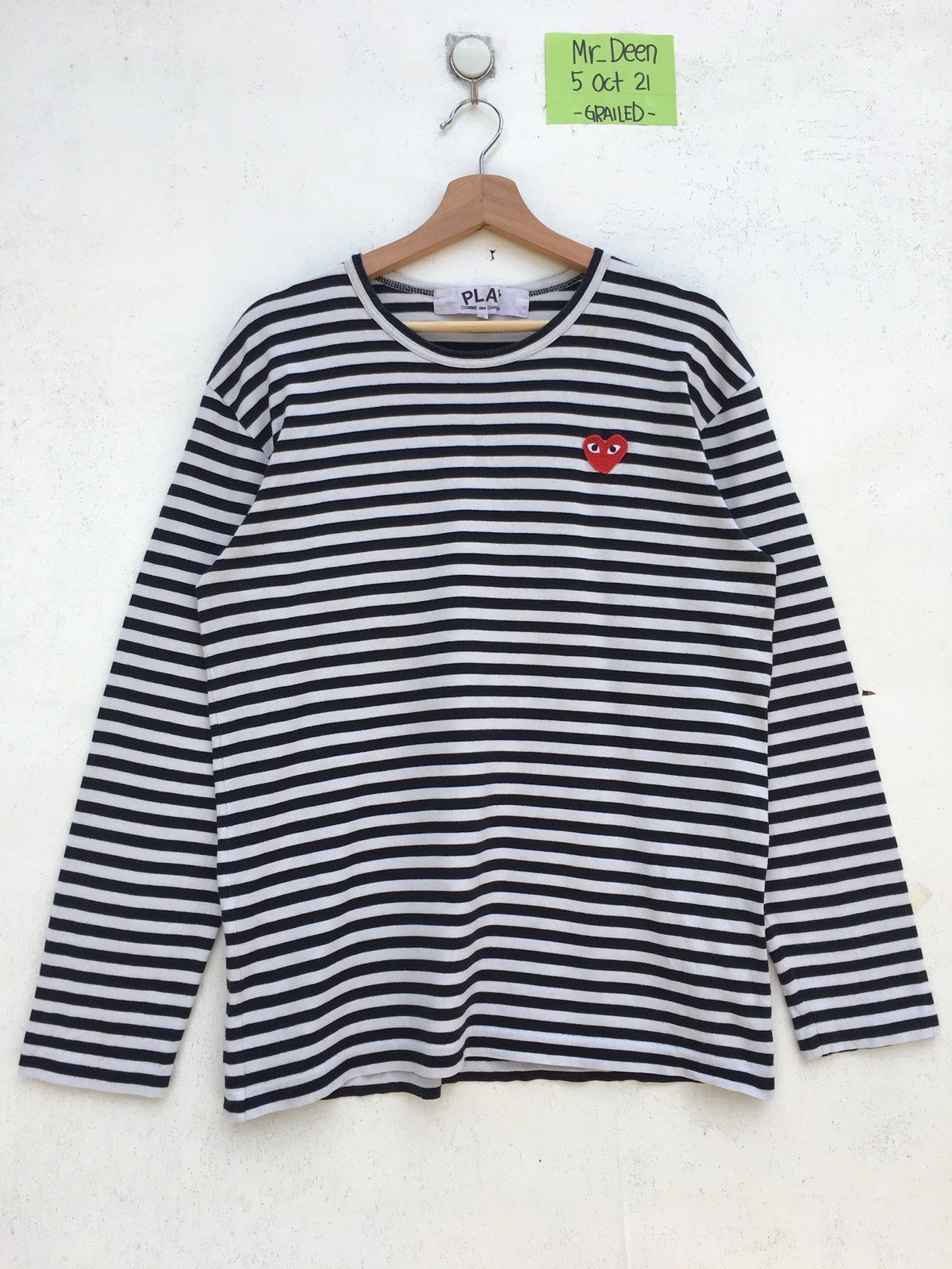 Comme des Garcons Rare Comme Des Garcons Play Striped Blue Longsleeve Size US M / EU 48-50 / 2 - 1 Thumbnail