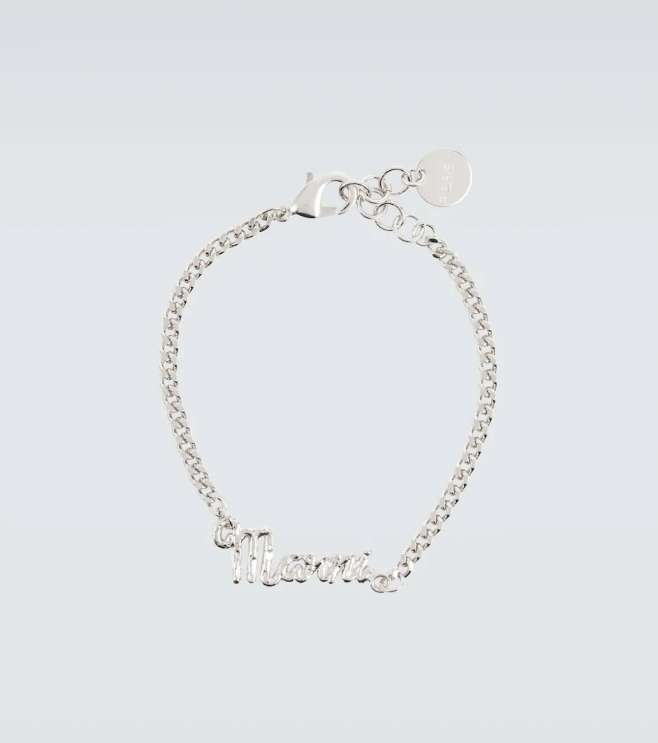 Marni Marni Silver Chainlink Logo Bracelet Size ONE SIZE - 1 Thumbnail
