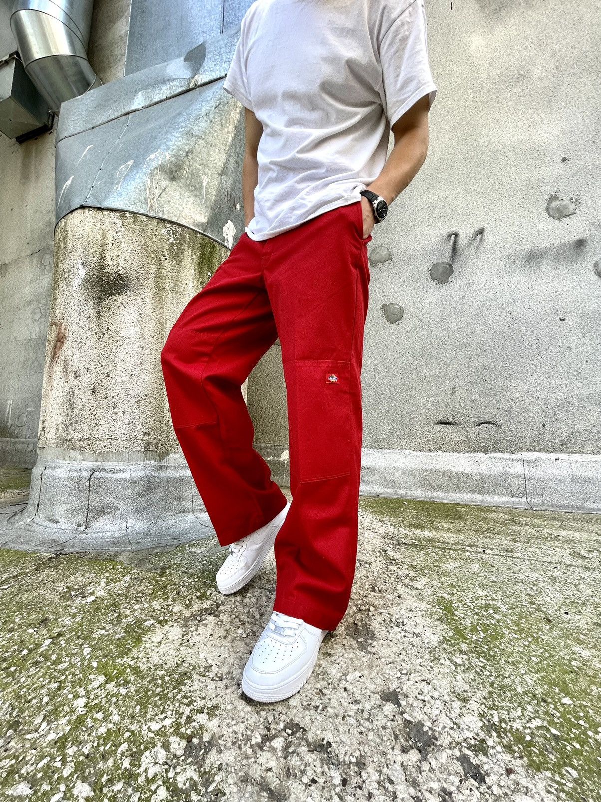 Dickies Vintage Dickies Pants Double Logo Red Size US 32 / EU 48 - 10 Thumbnail
