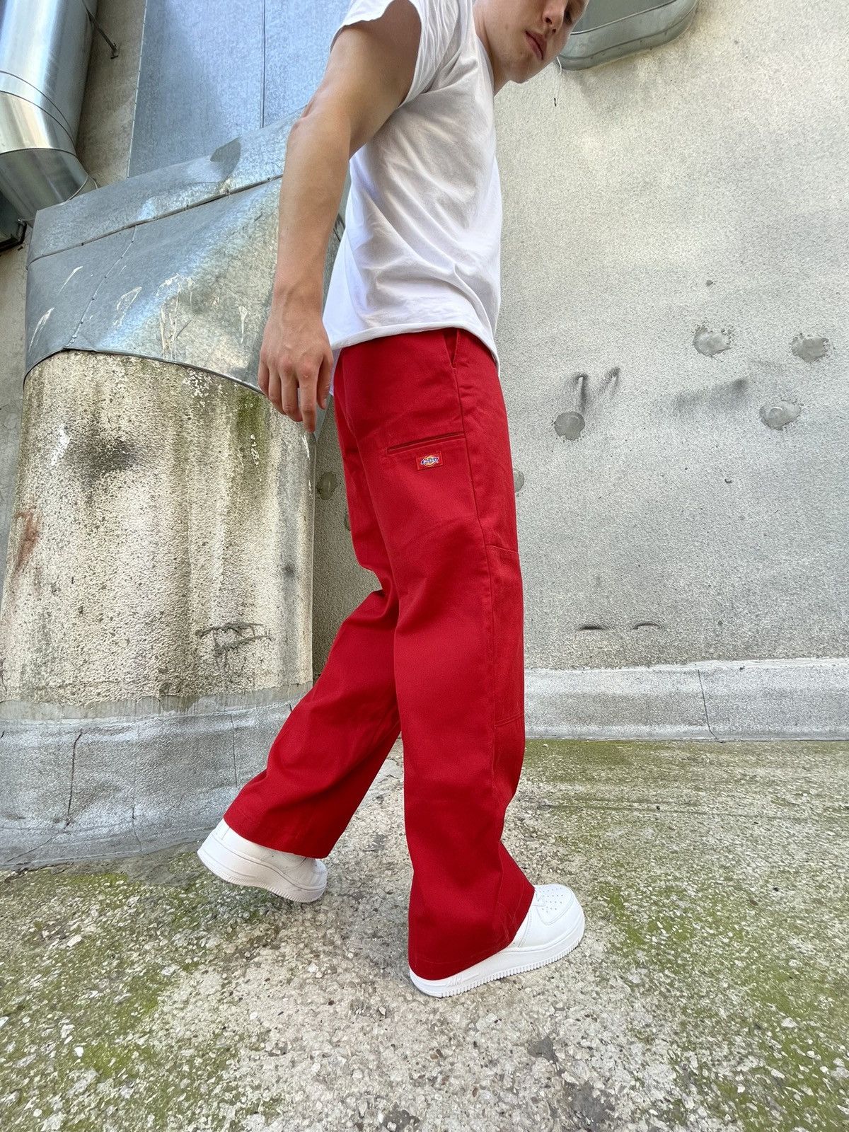 Dickies Vintage Dickies Pants Double Logo Red Size US 32 / EU 48 - 2 Thumbnail