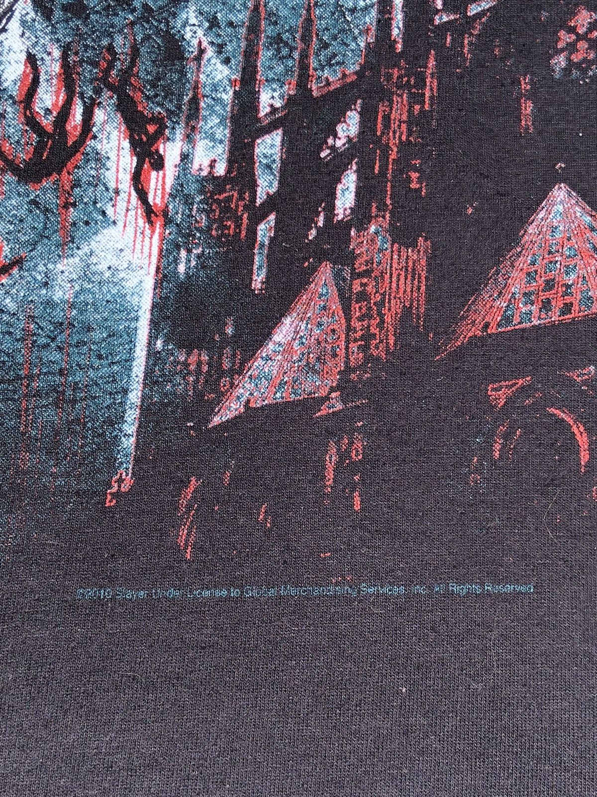 Band Tees Vintage 2010 Slayer Black Tee (Lamb of God Iron Maiden) Size US L / EU 52-54 / 3 - 5 Thumbnail