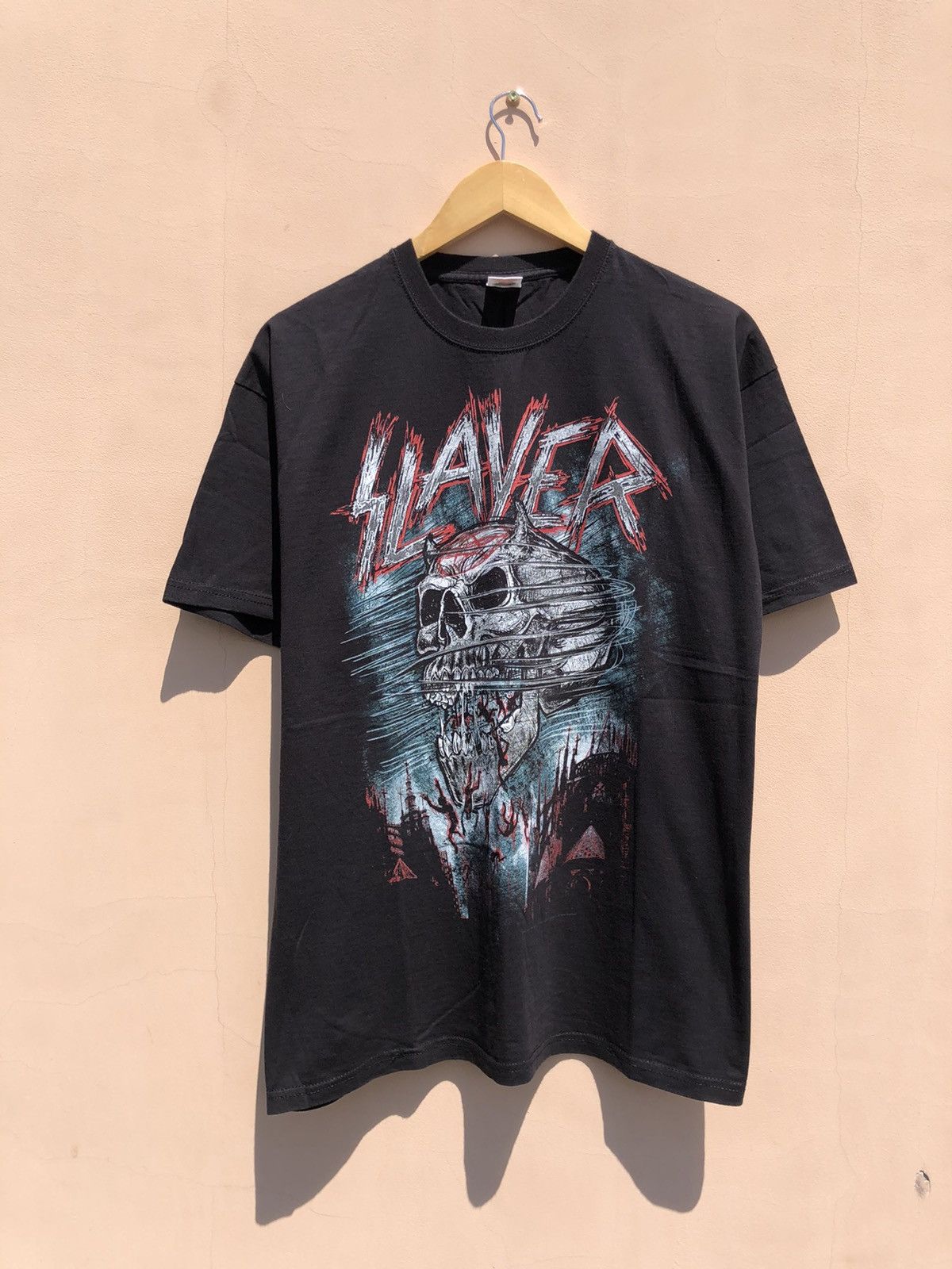 Band Tees Vintage 2010 Slayer Black Tee (Lamb of God Iron Maiden) Size US L / EU 52-54 / 3 - 1 Thumbnail