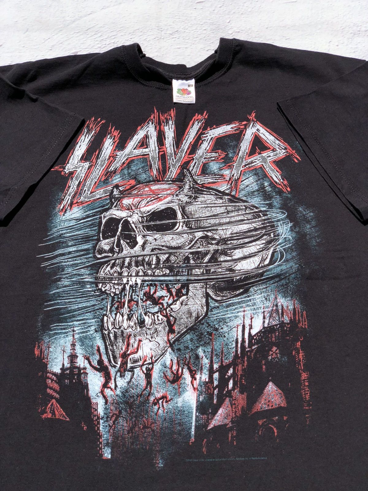 Band Tees Vintage 2010 Slayer Black Tee (Lamb of God Iron Maiden) Size US L / EU 52-54 / 3 - 3 Thumbnail