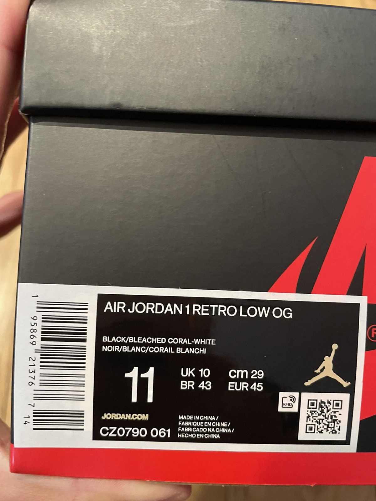 Jordan Brand × Nike Air Jordan 1 Low OG Bleached Coral 2022 Size US 11 / EU 44 - 12 Thumbnail
